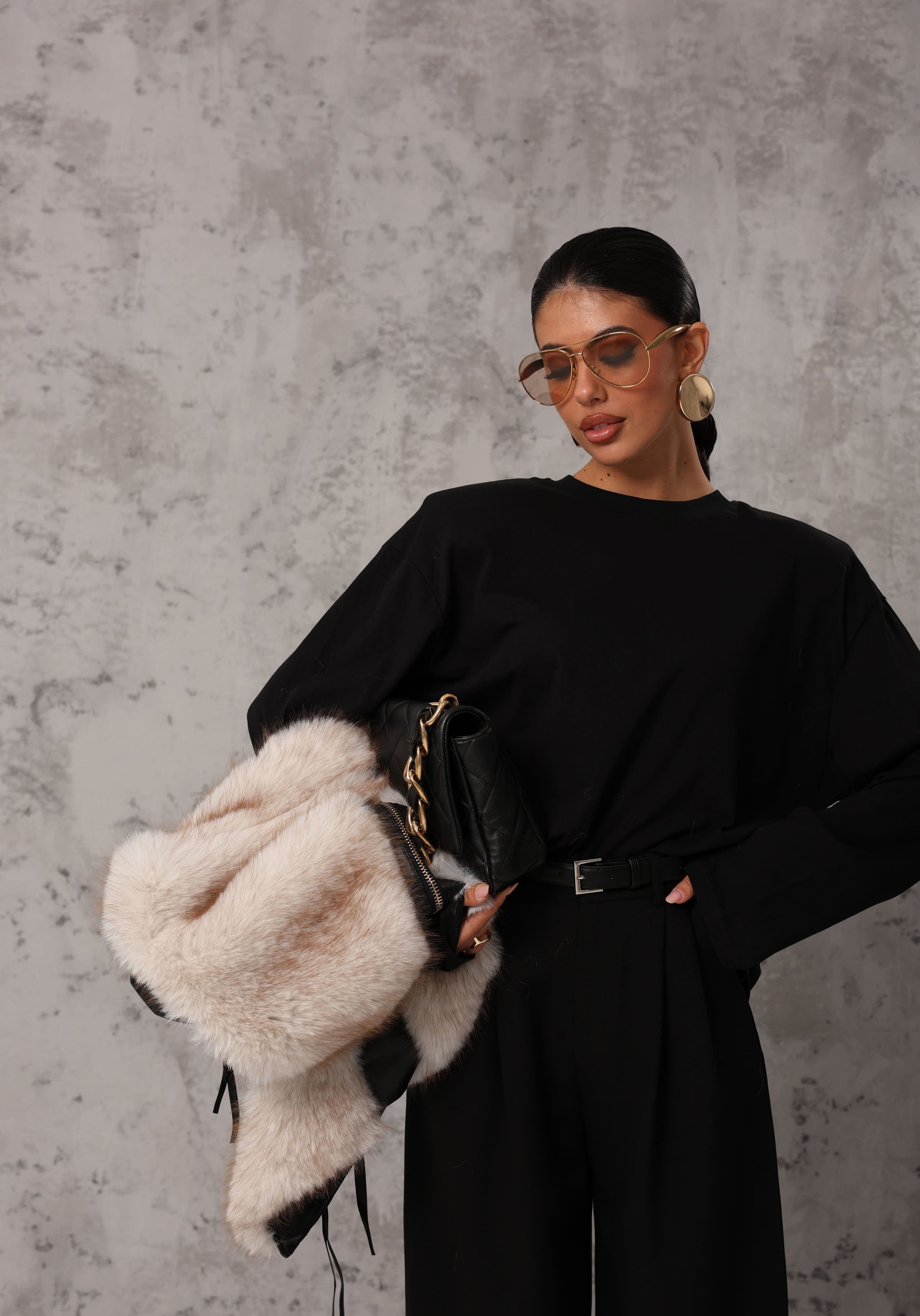 MAGLIA MANICHE LUNGHE GIVEN NERA