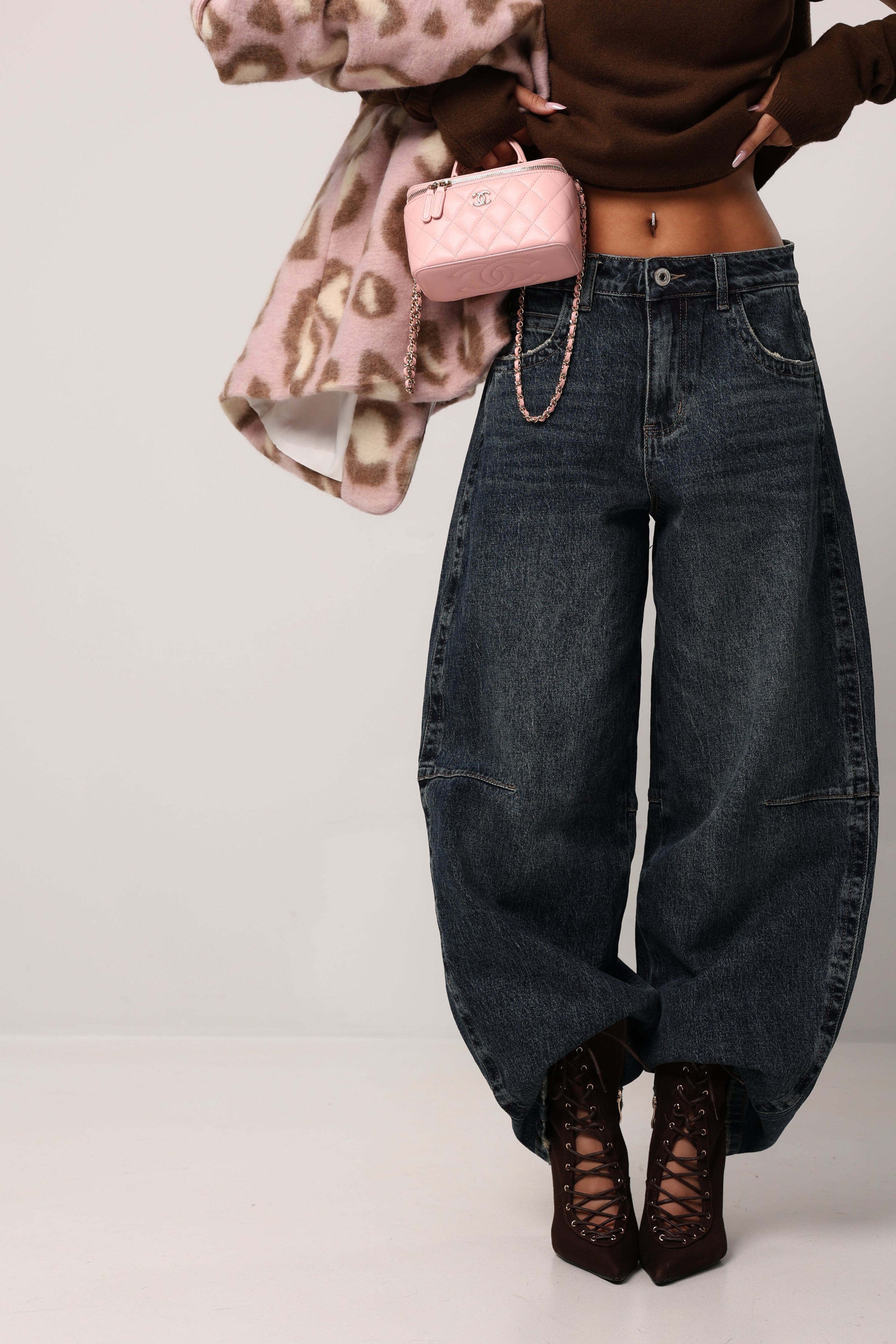 JEANS BALLOON SISTER DENIM SCURO