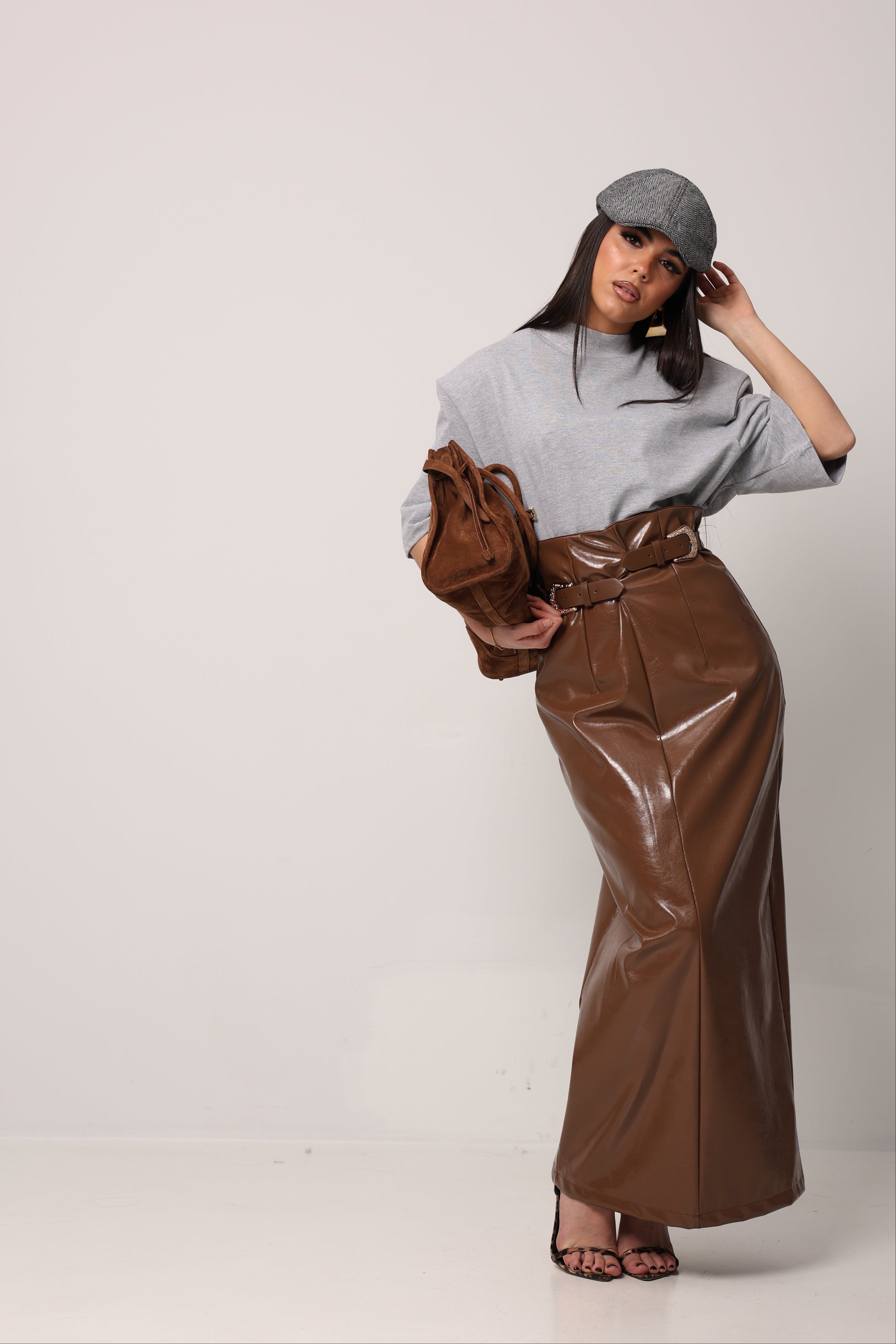 LONGUETTE ECOPELLE TERRY MARRONE