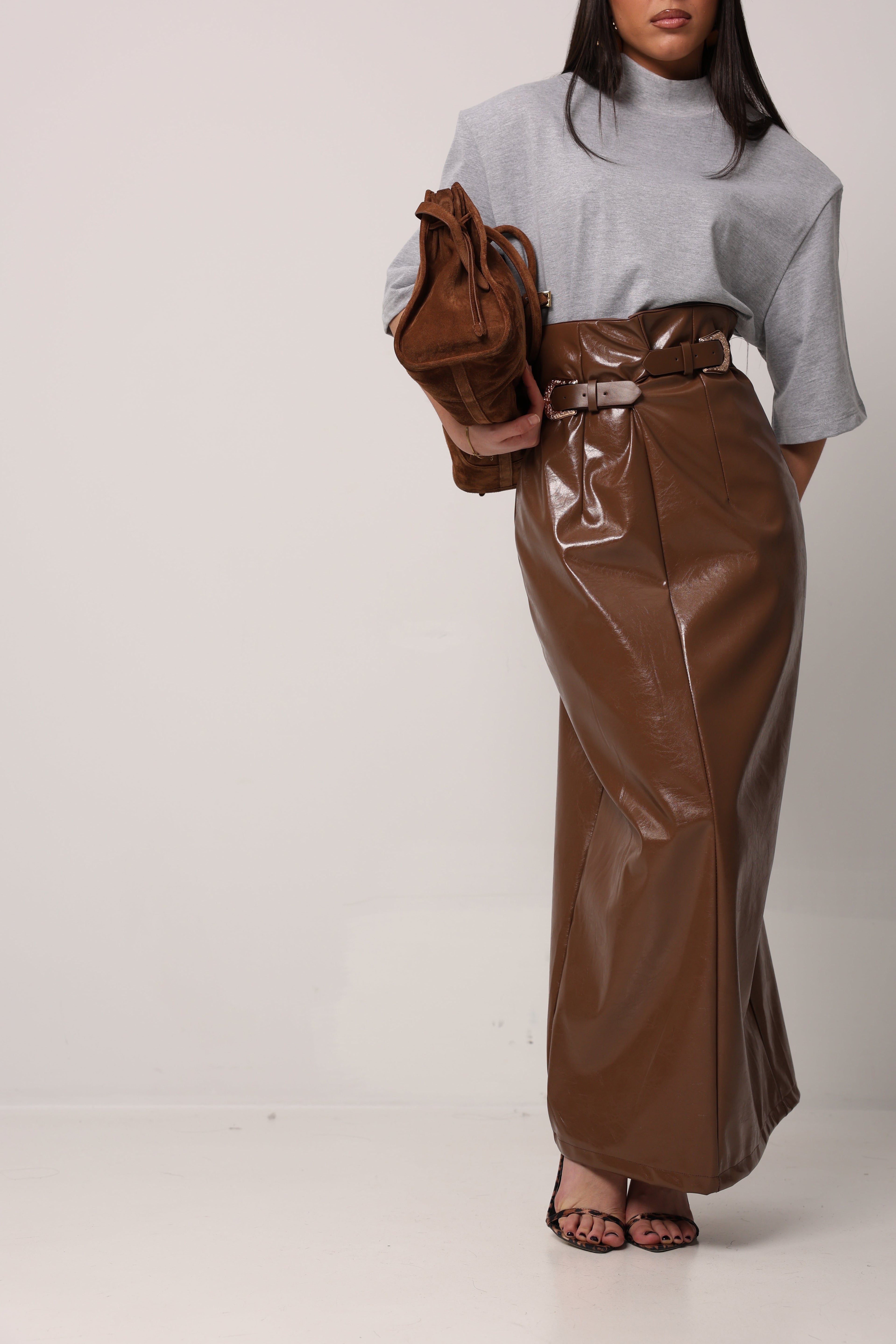 LONGUETTE ECOPELLE TERRY MARRONE