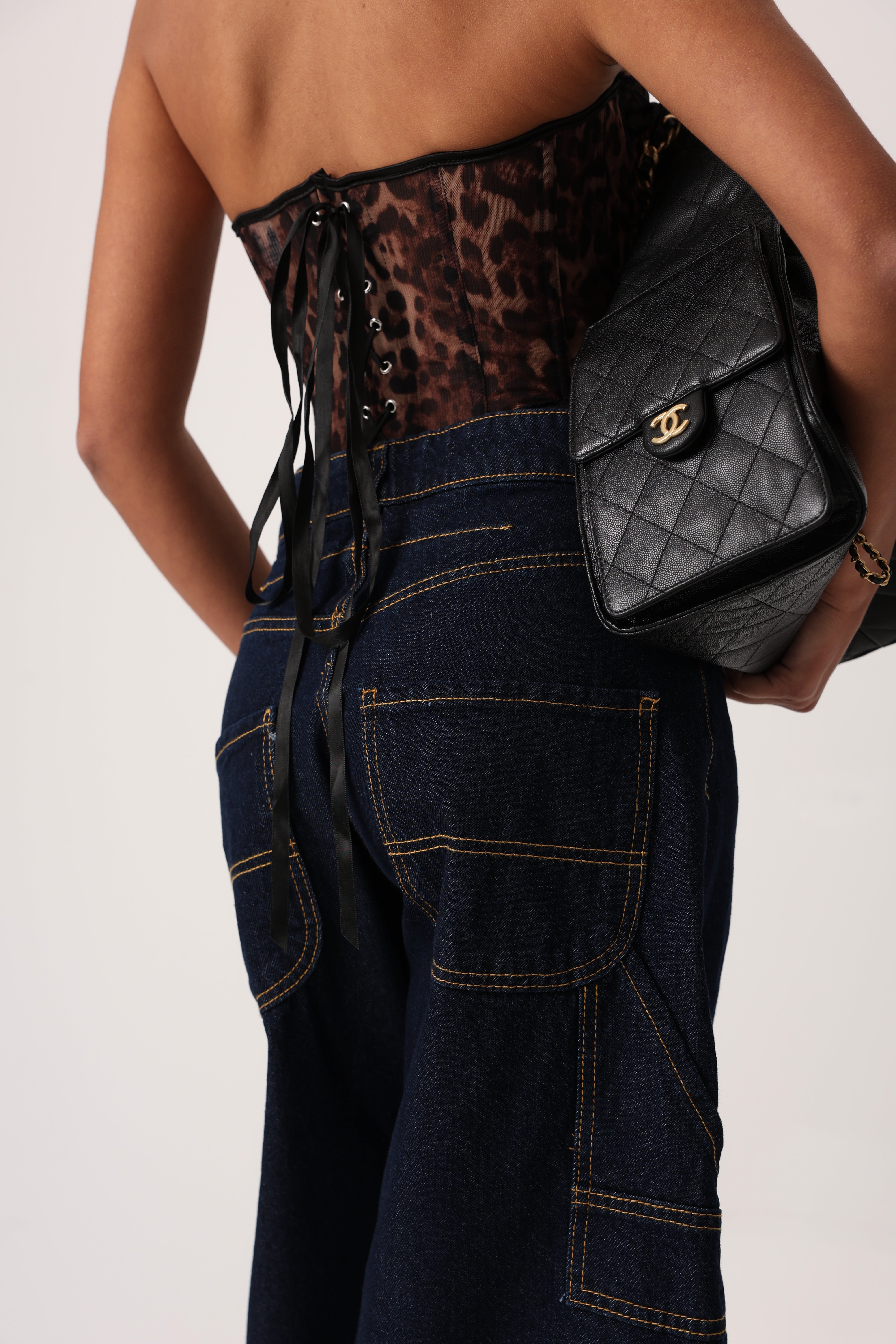 JEANS SELLY DENIM SCURO