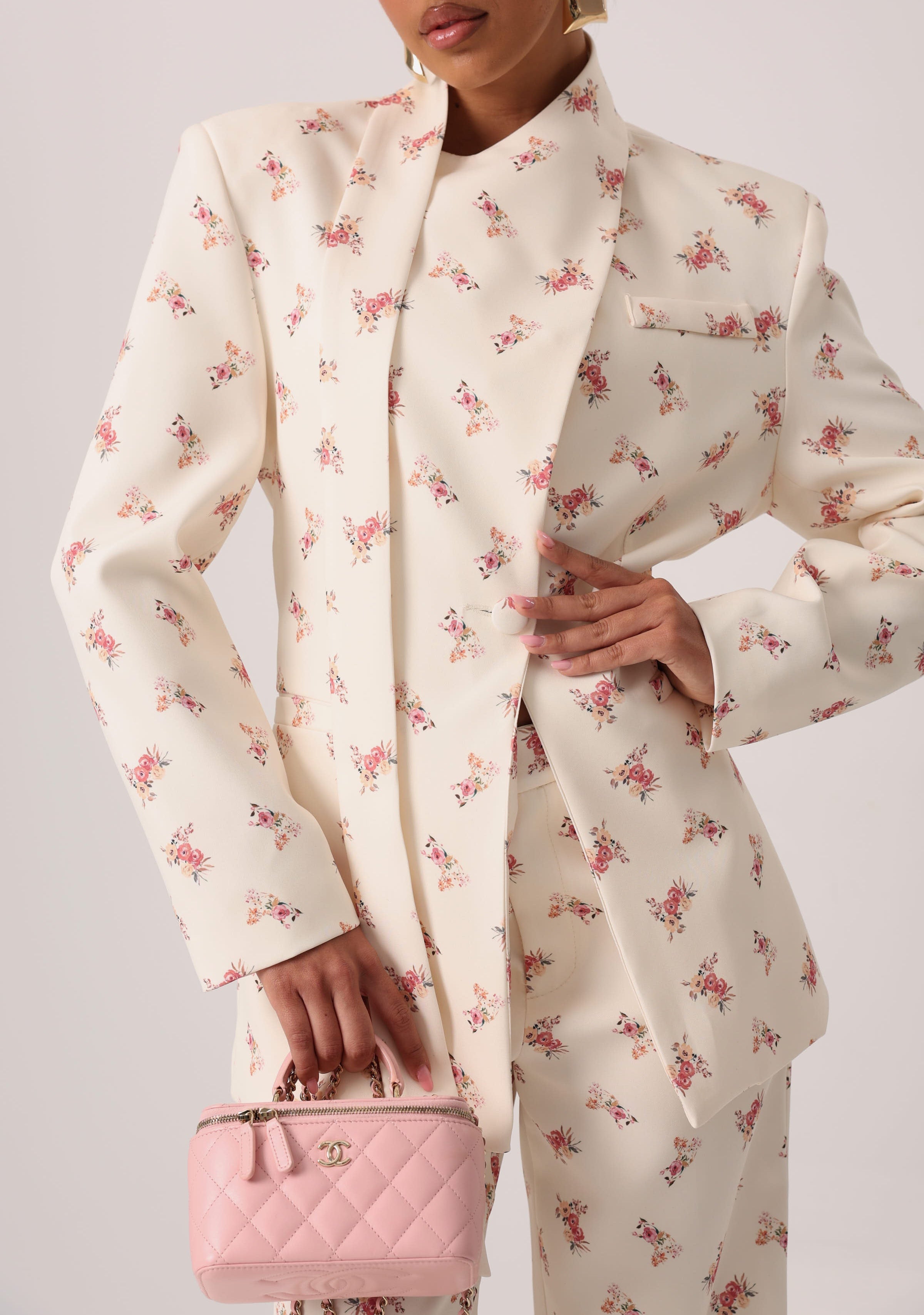 BLAZER FIORATO LILA CREMA BY LUMINA