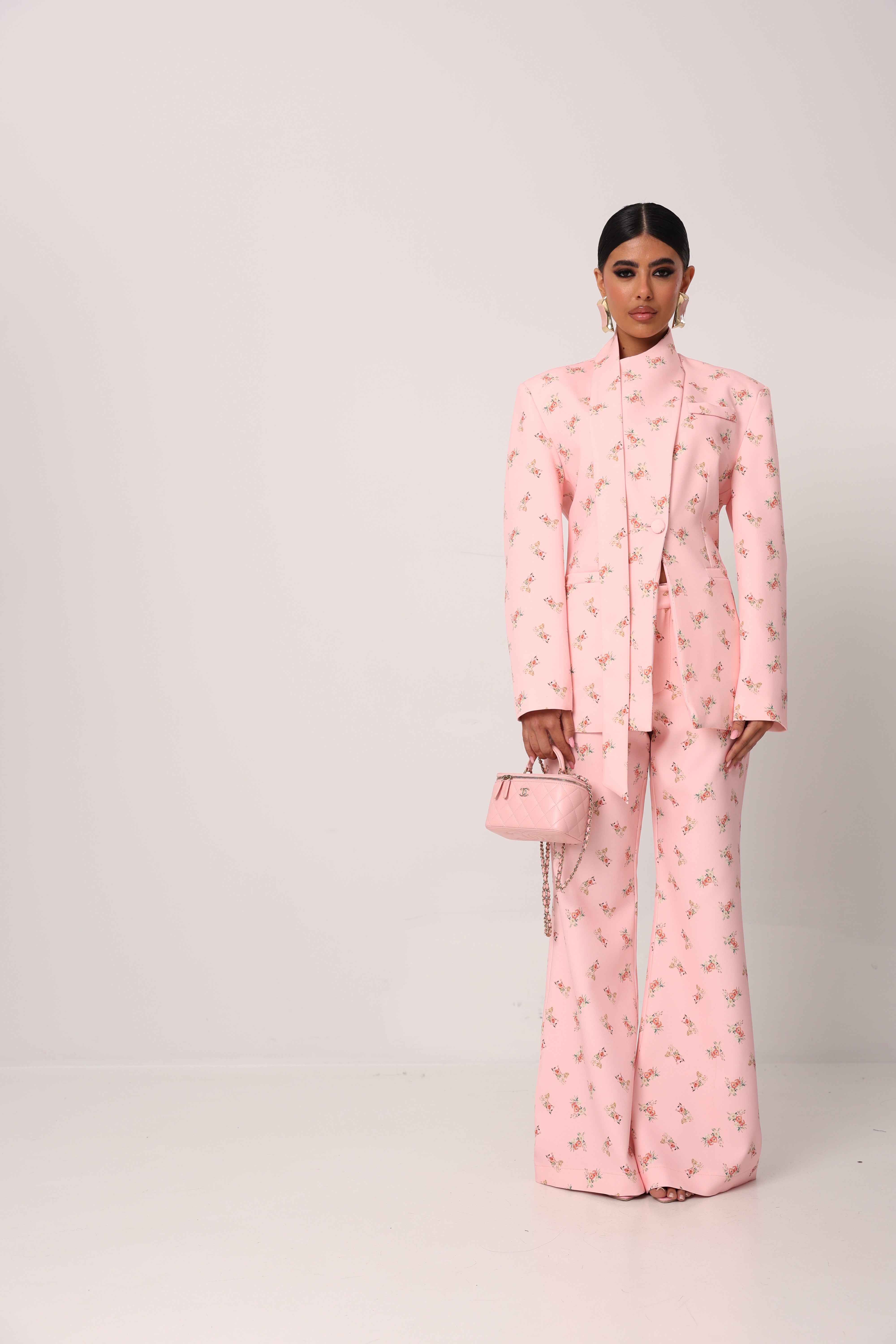 BLAZER FIORATO LILA ROSA BY LUMINA