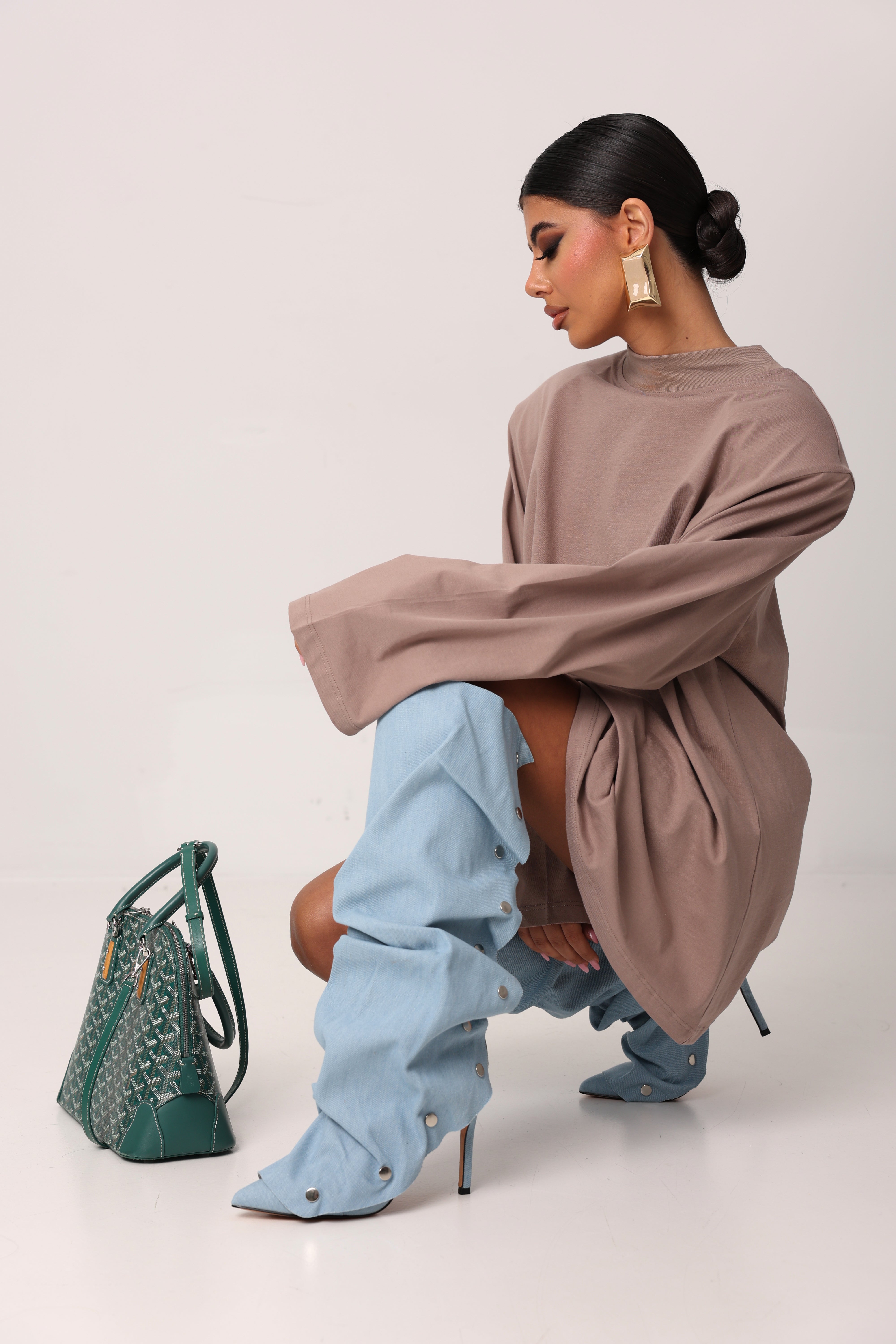 STIVALI LULA DENIM CHIARO