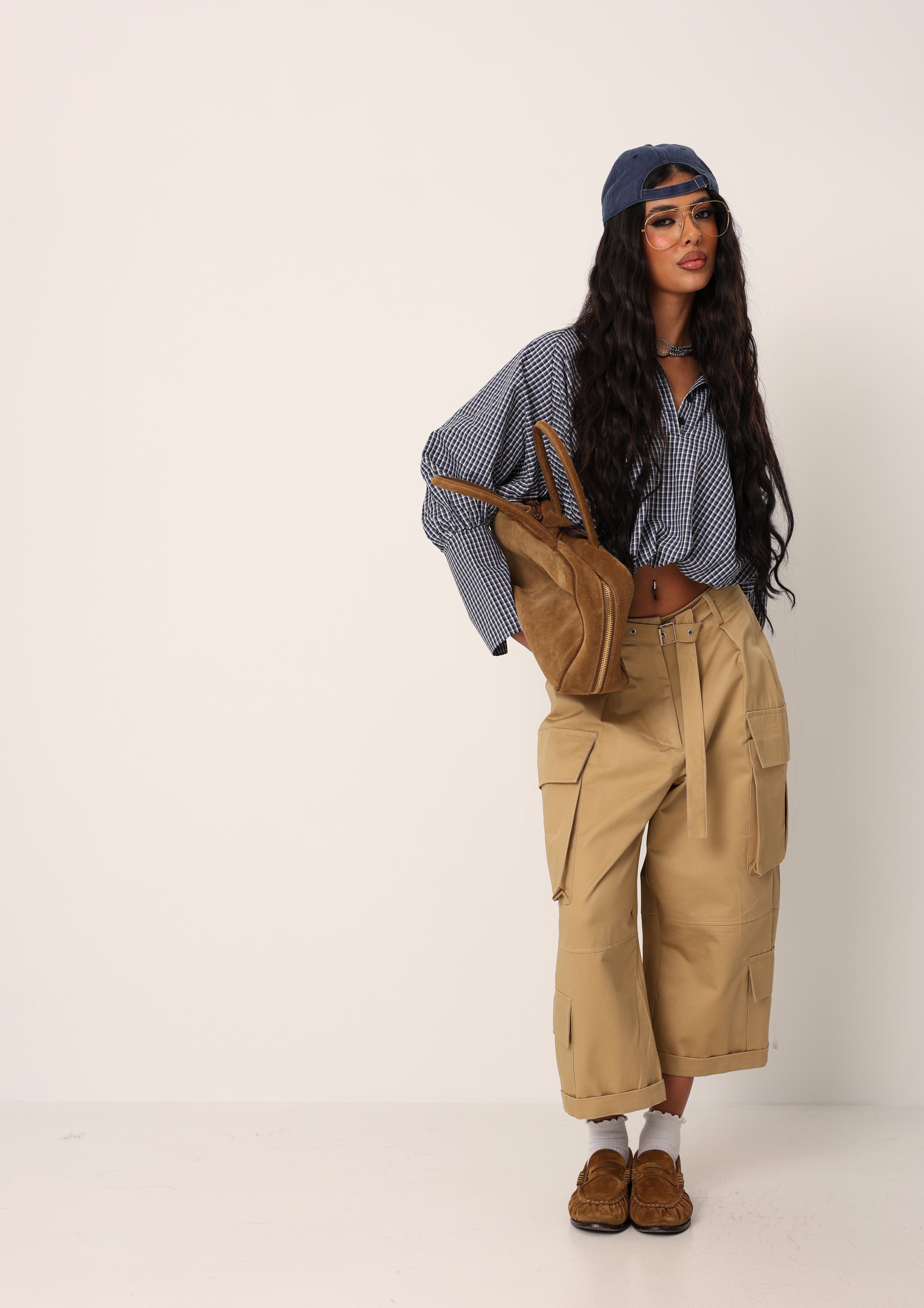 CAMICIA QUADRETTI ELIZA BLU/BIANCA
