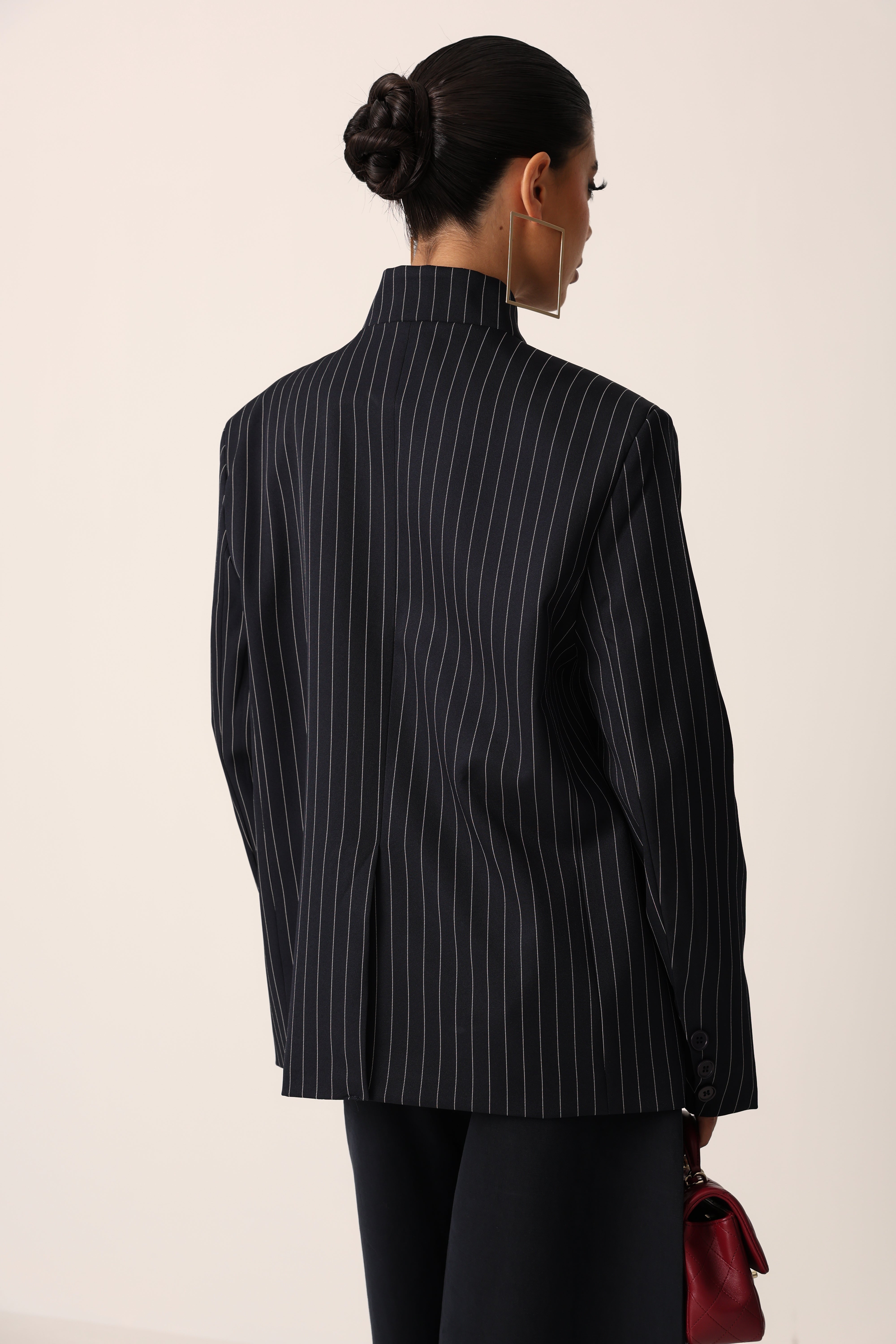 BLAZER GESSATO MIRI BLU NOTTE