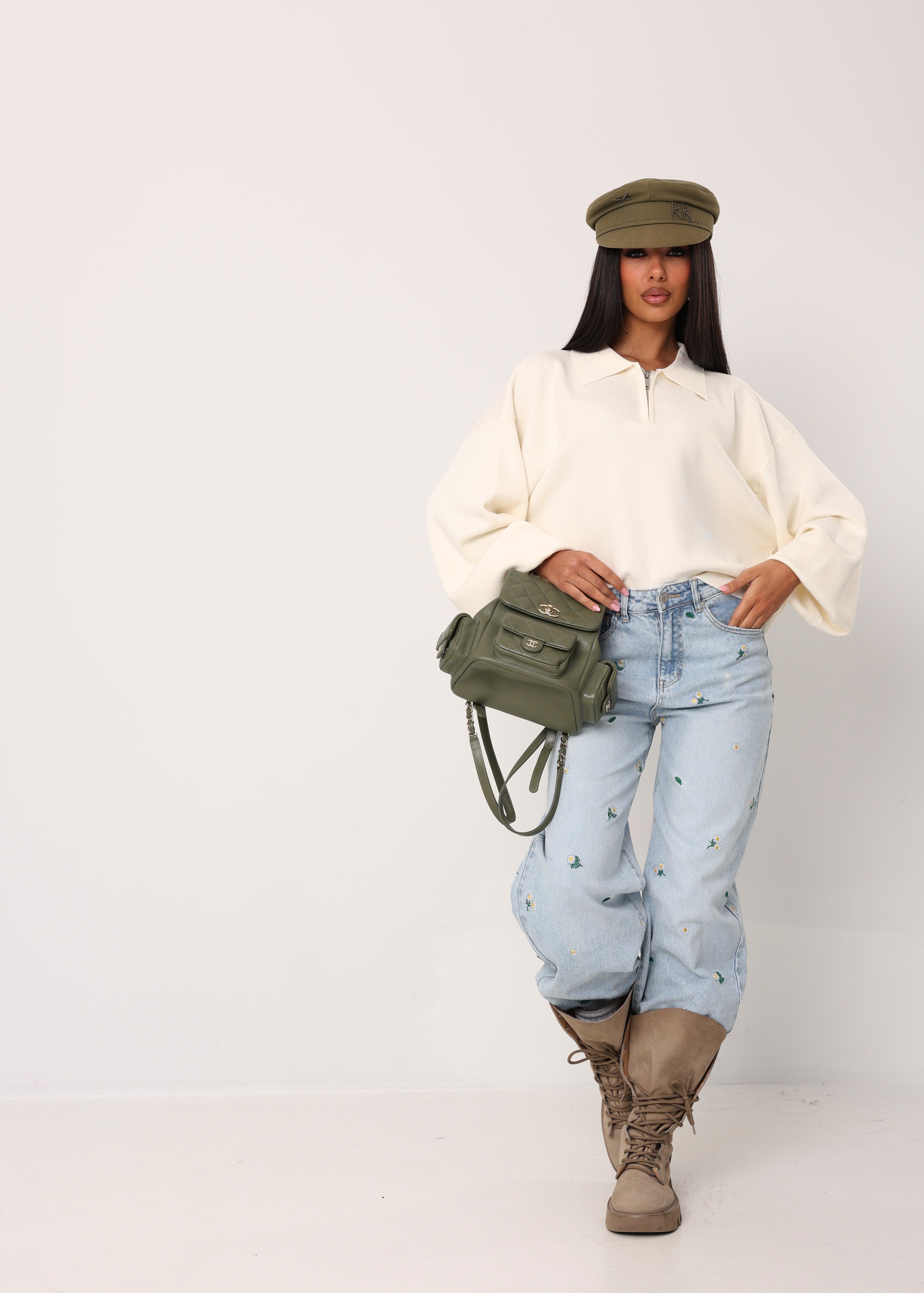 JEANS BALLOON MARGHERITE DENIM CHIARO