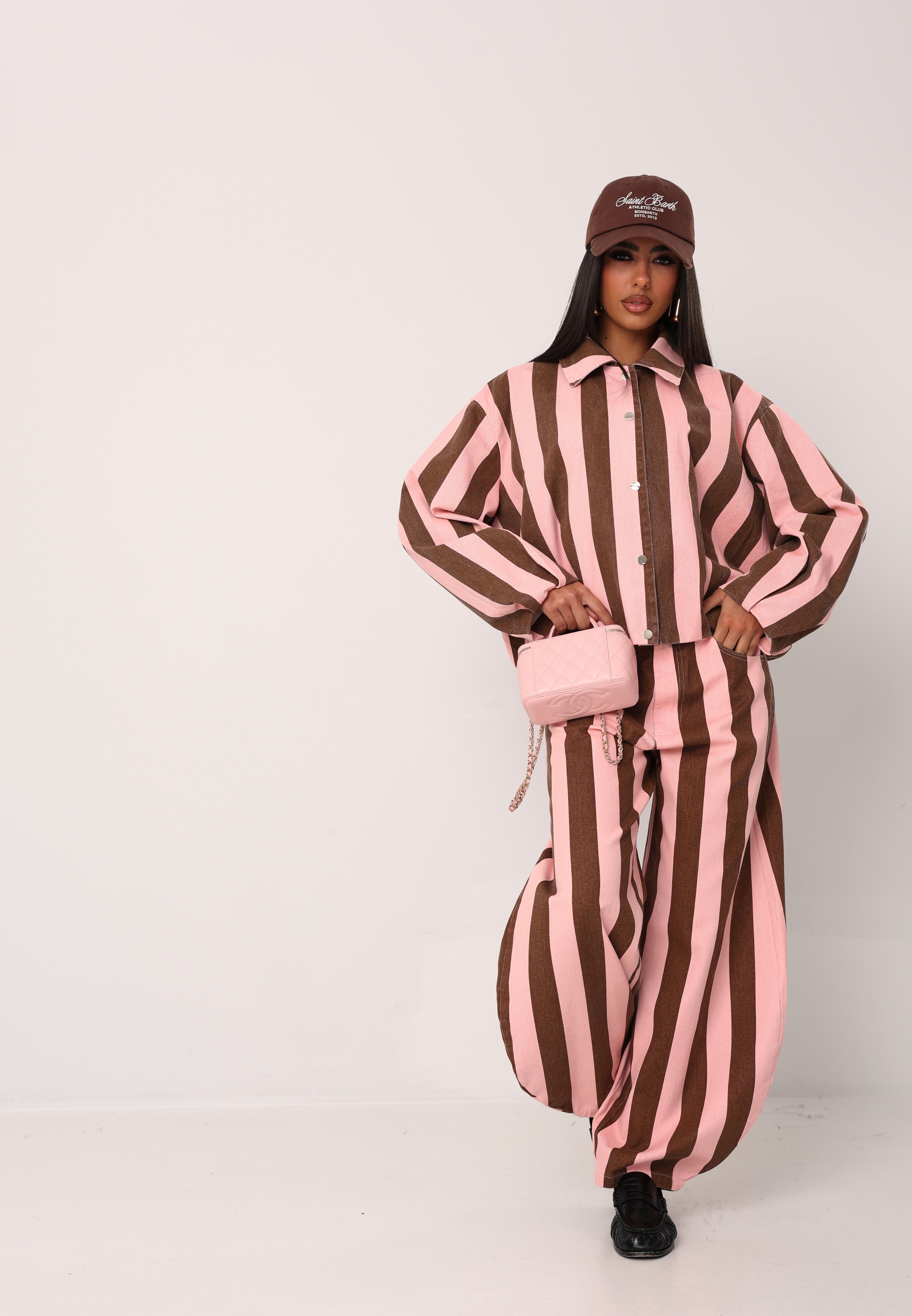 GIACCHINO RIGHE HOLDEM ROSA/MARRONE