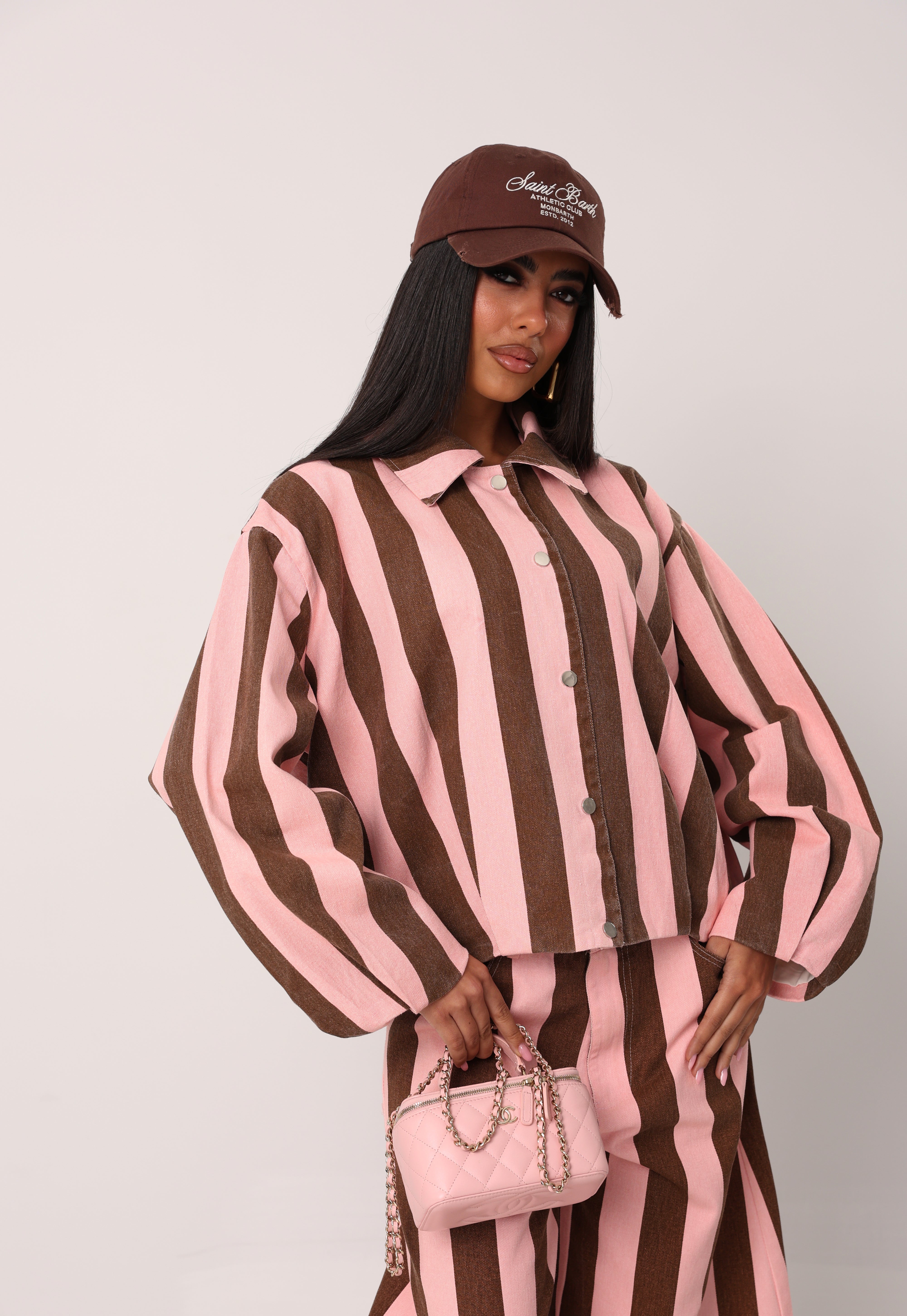 GIACCHINO RIGHE HOLDEM ROSA/MARRONE