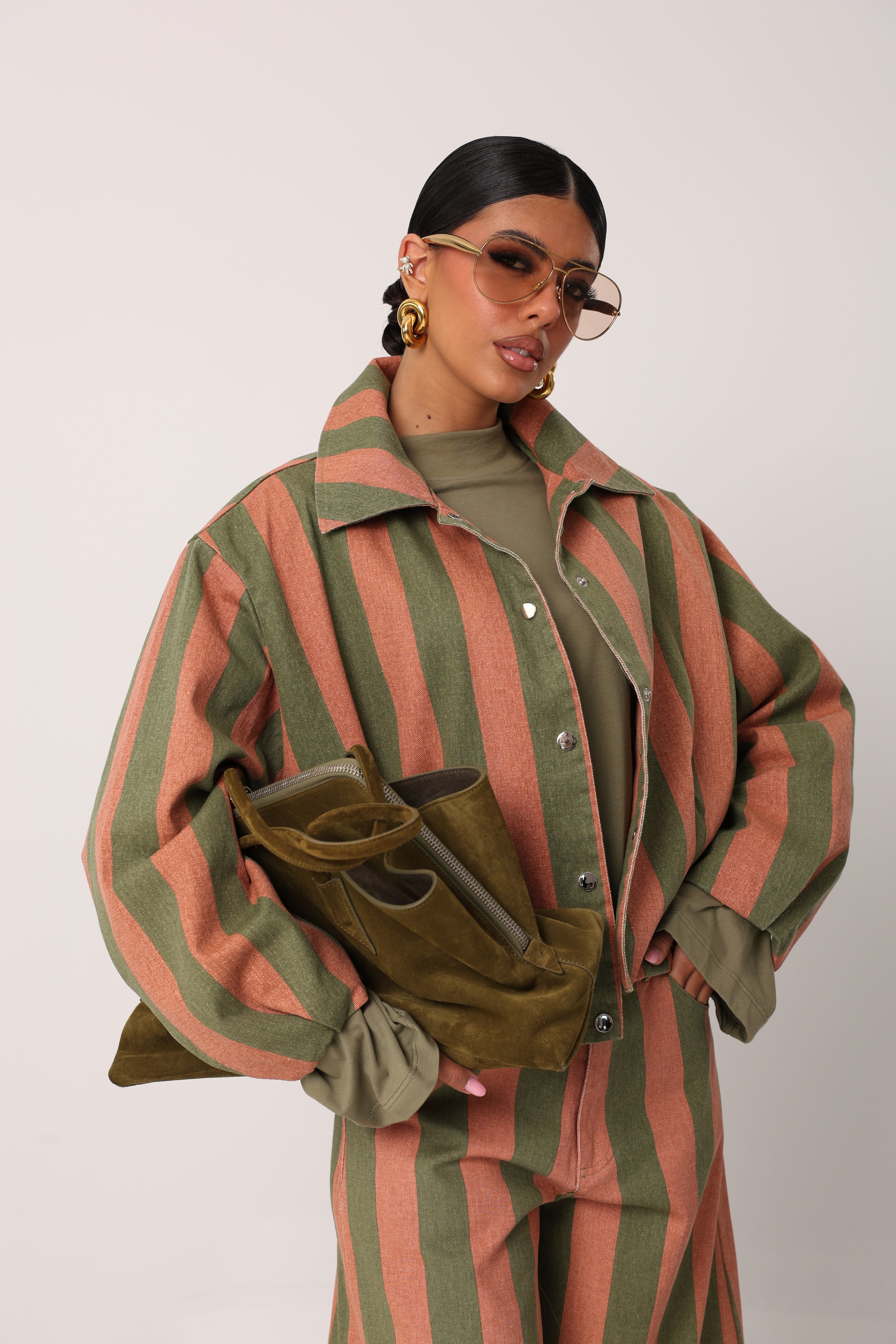 GIACCHINO RIGHE HOLDEM VERDE/MATTONE