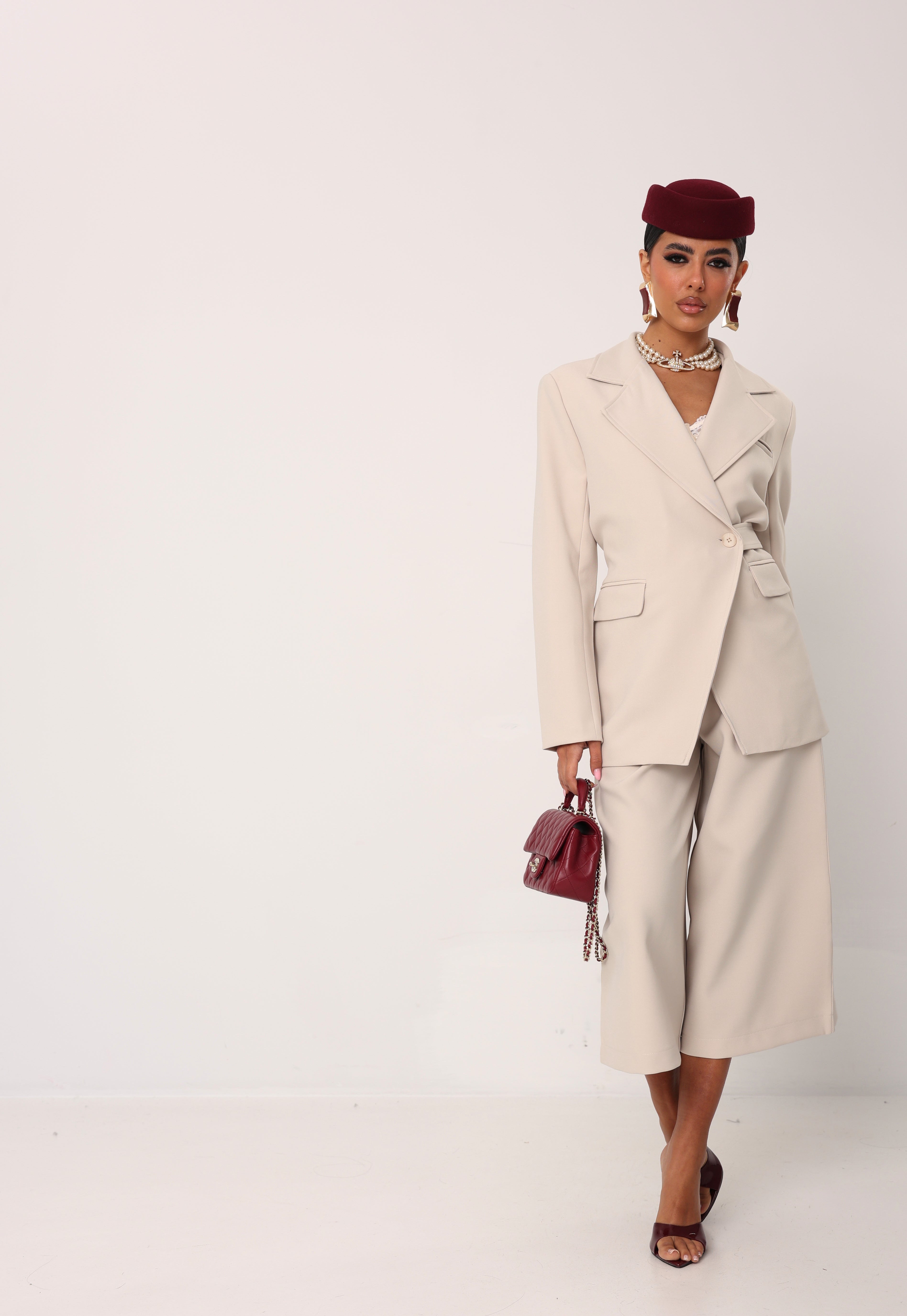 BLAZER OVERSIZE CLAUDIA BEIGE