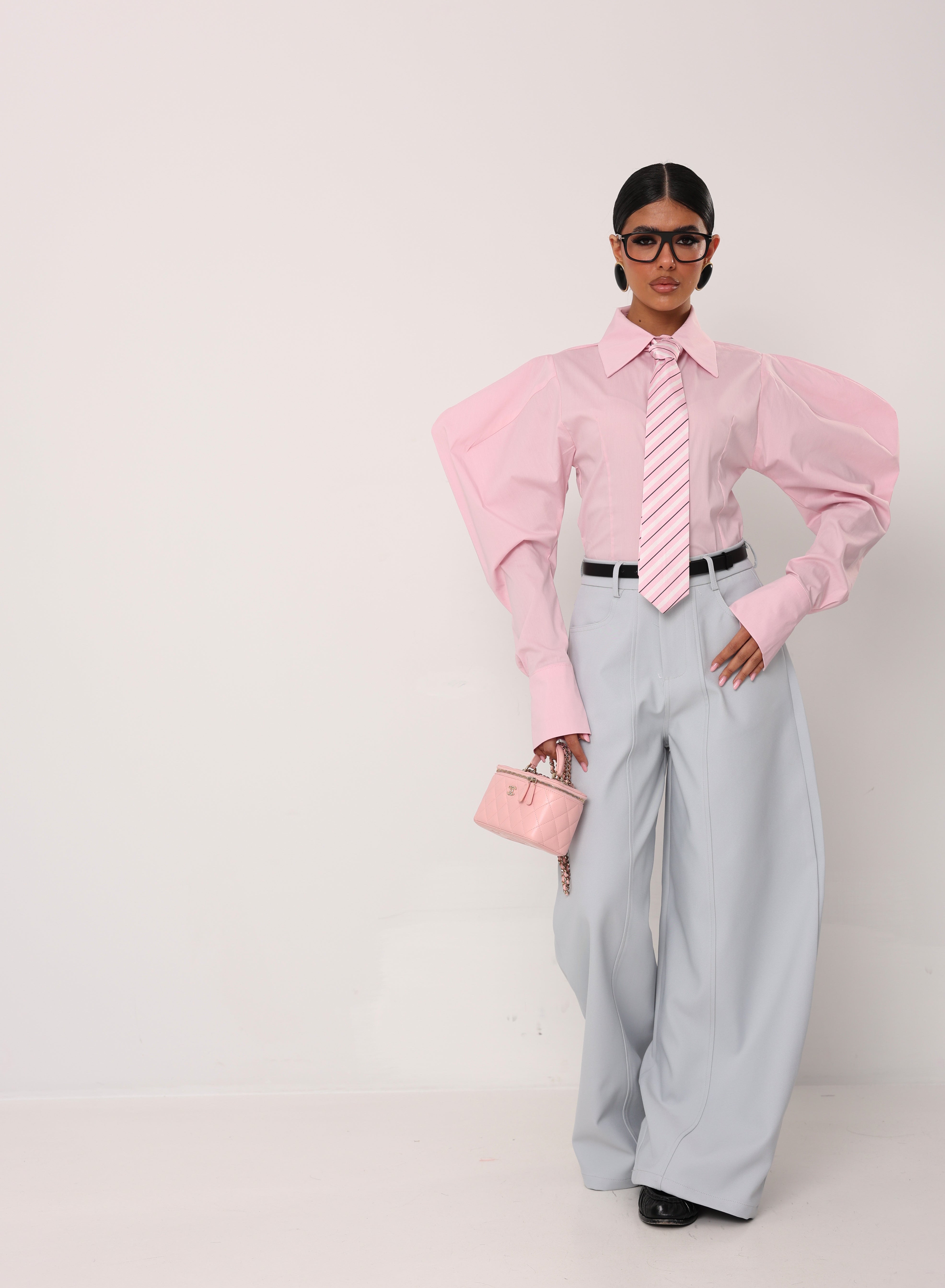 CAMICIA MANICHE SBUFFO LUSSI ROSA