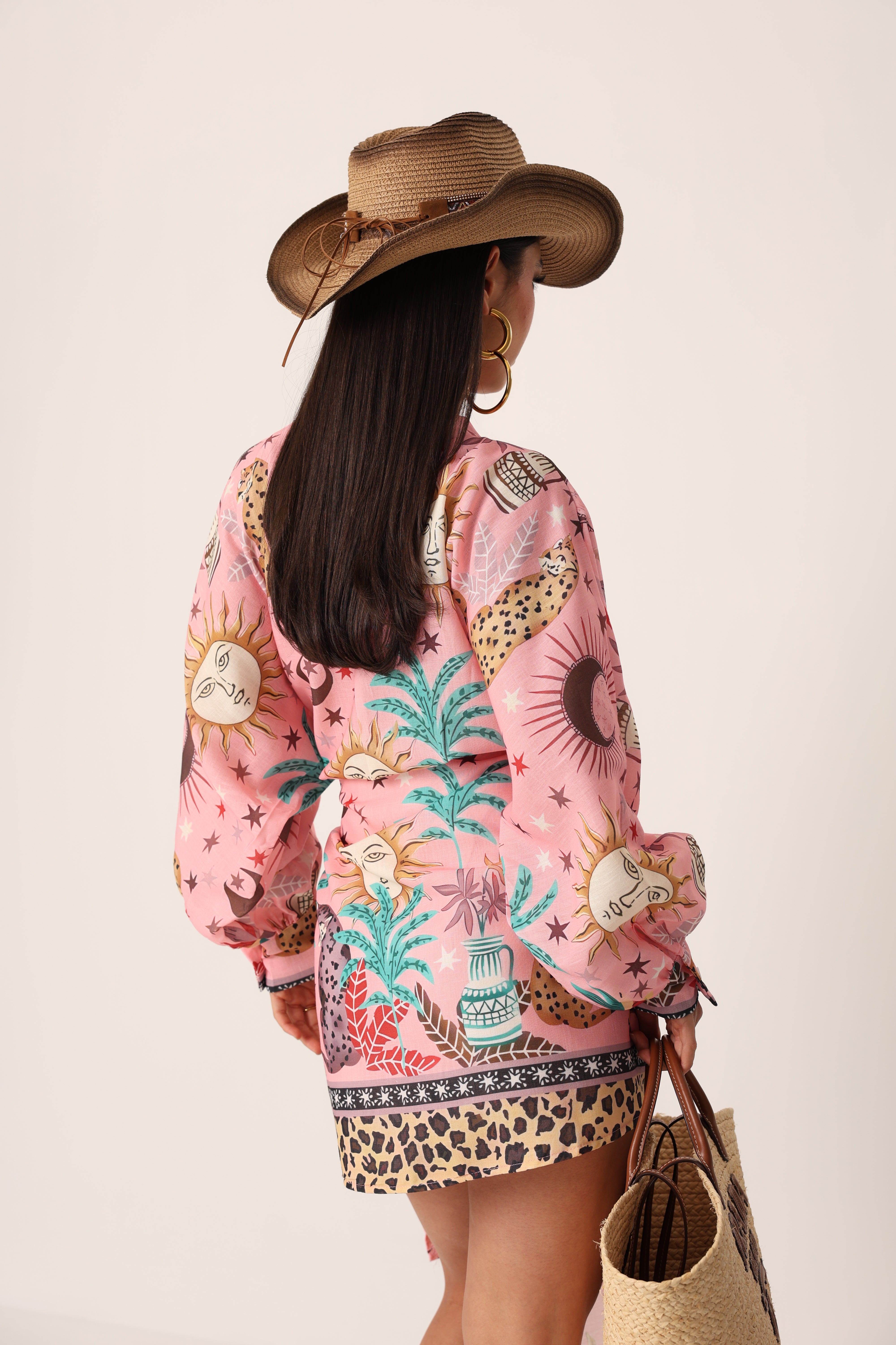 VESTITO PORTAFOGLIO CORTO SOLEIL ROSA