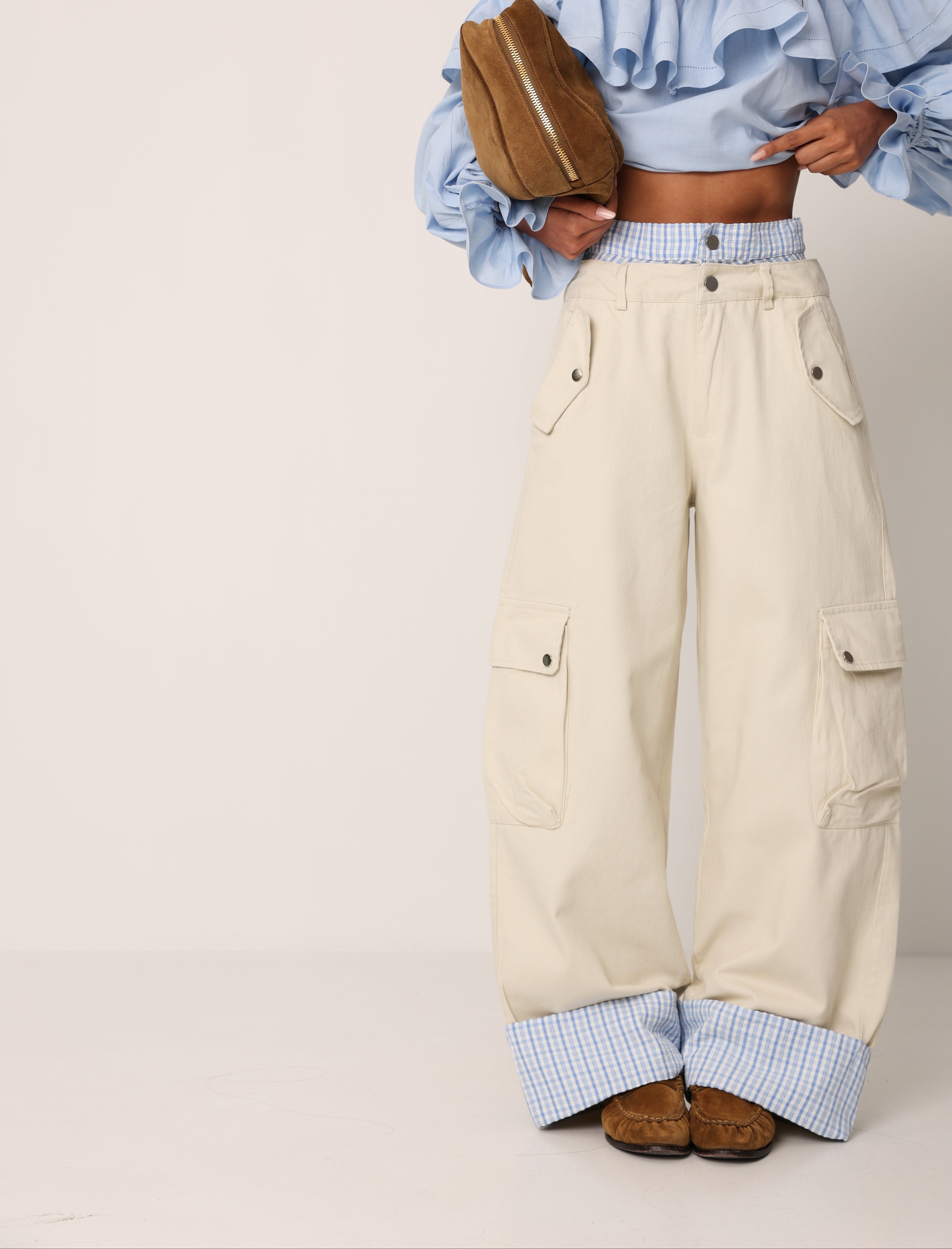 PANTALONI CARGO CLARK BEIGE