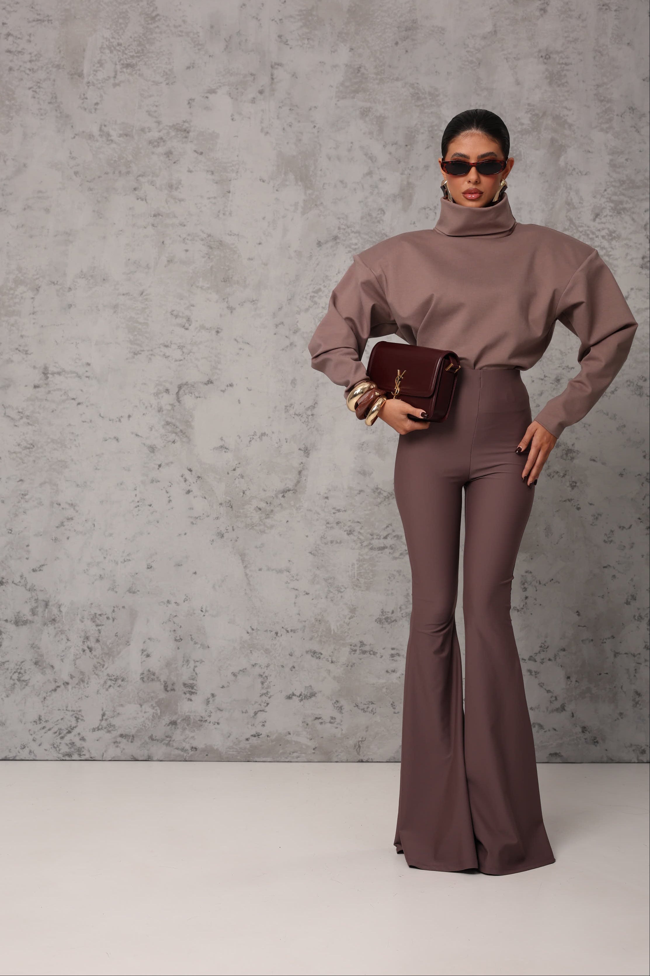 PANTALEGGINS ZAMPA PAPEL TORTORA BY MARZIA MANGO