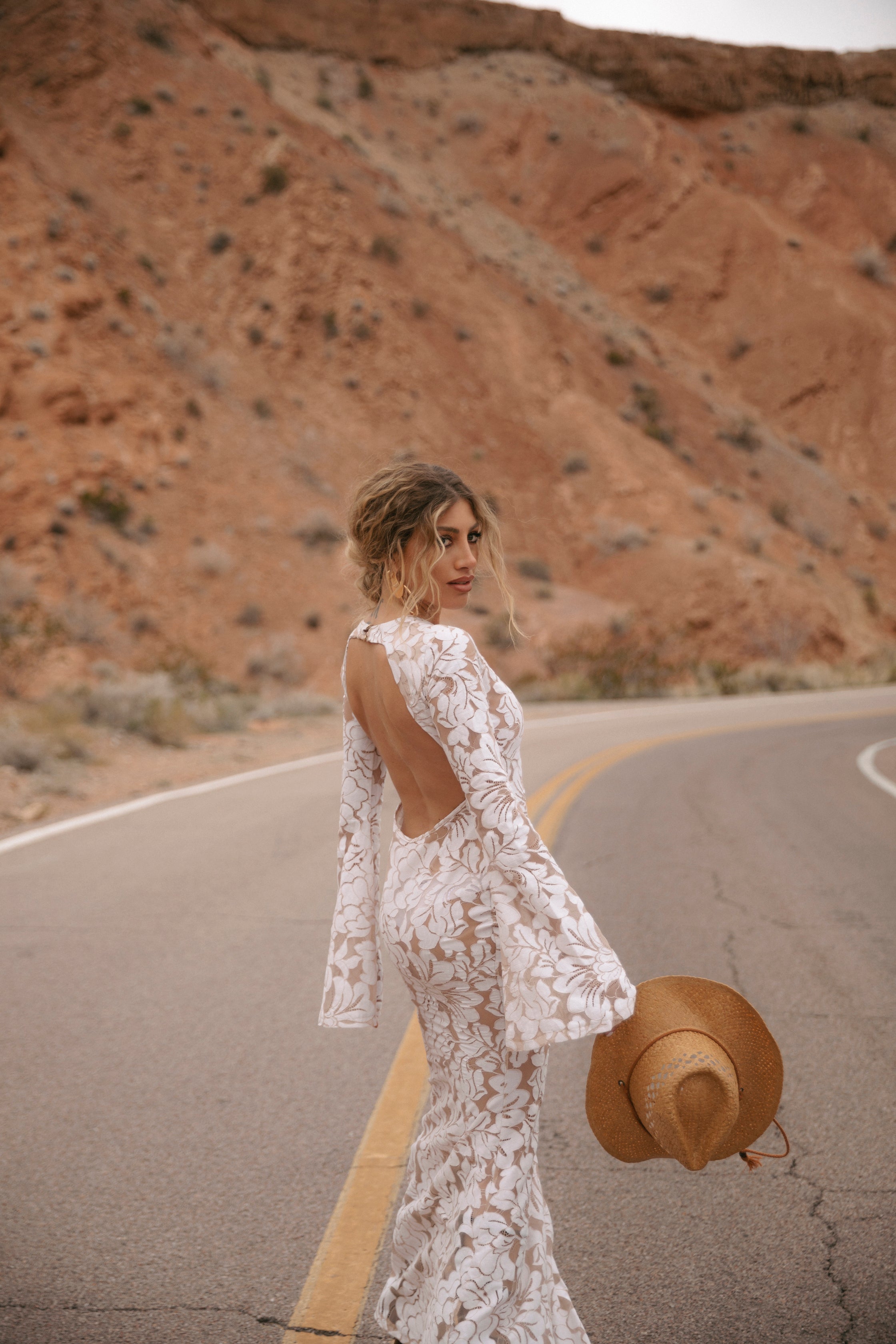 Vestito Valley of Fire bianco