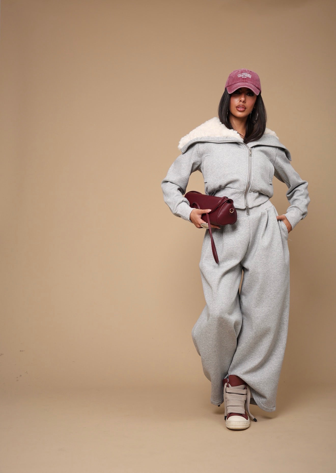 COORDINATO JEREN GRIGIO DUE PEZZI