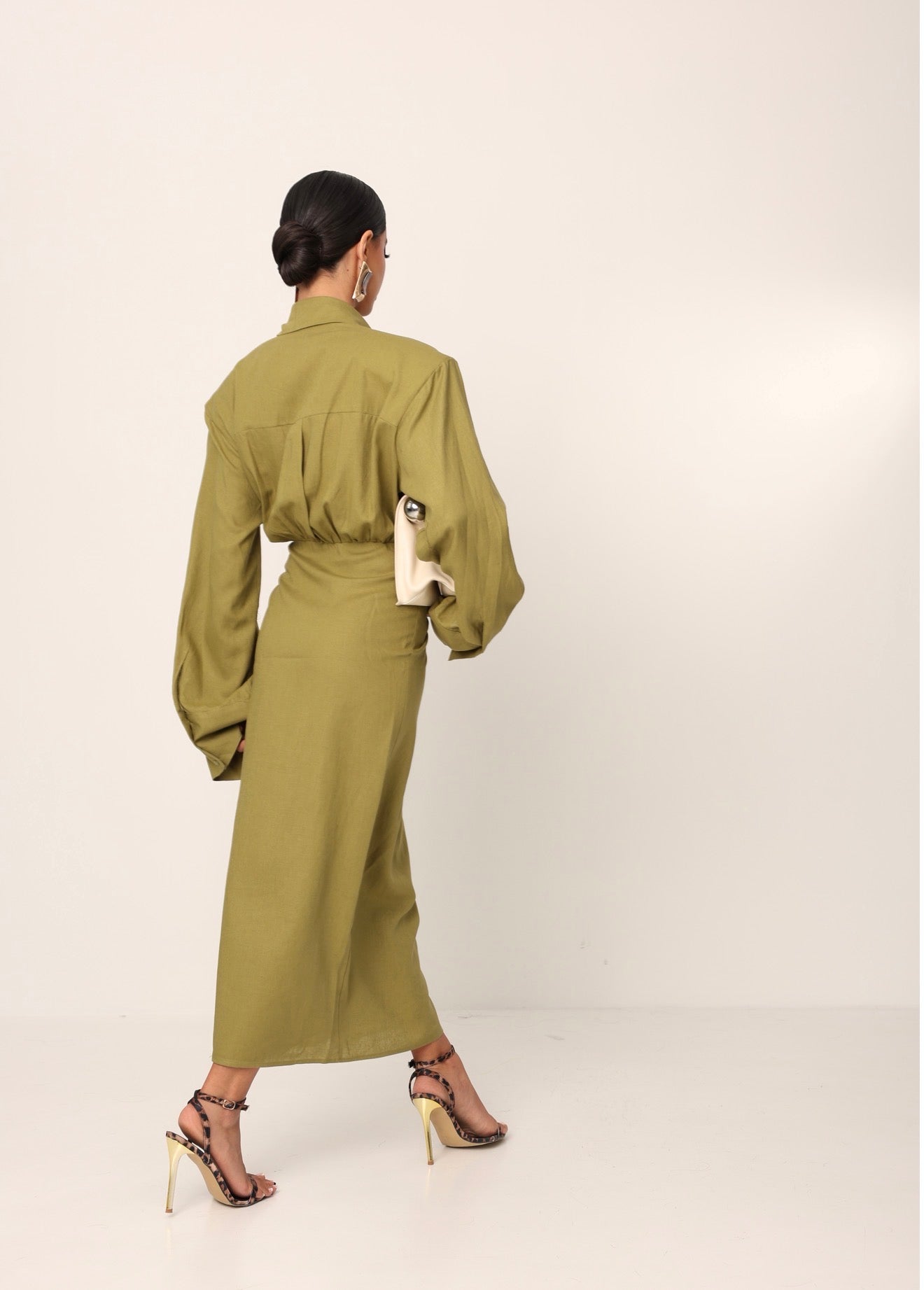 VESTITO SPALLINE JALILA VERDE PISTACCHIO