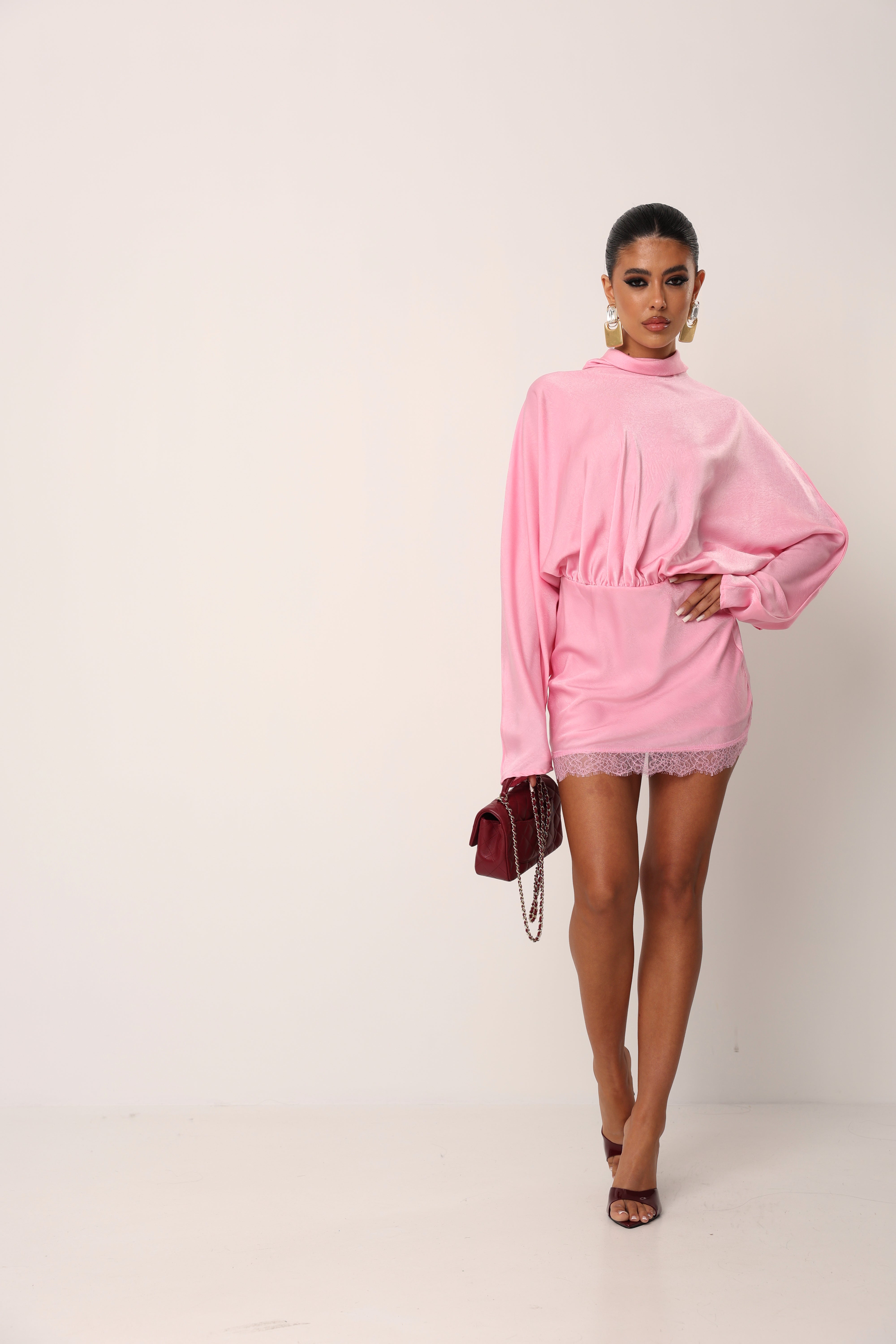 VESTITO RASO KALUA ROSA
