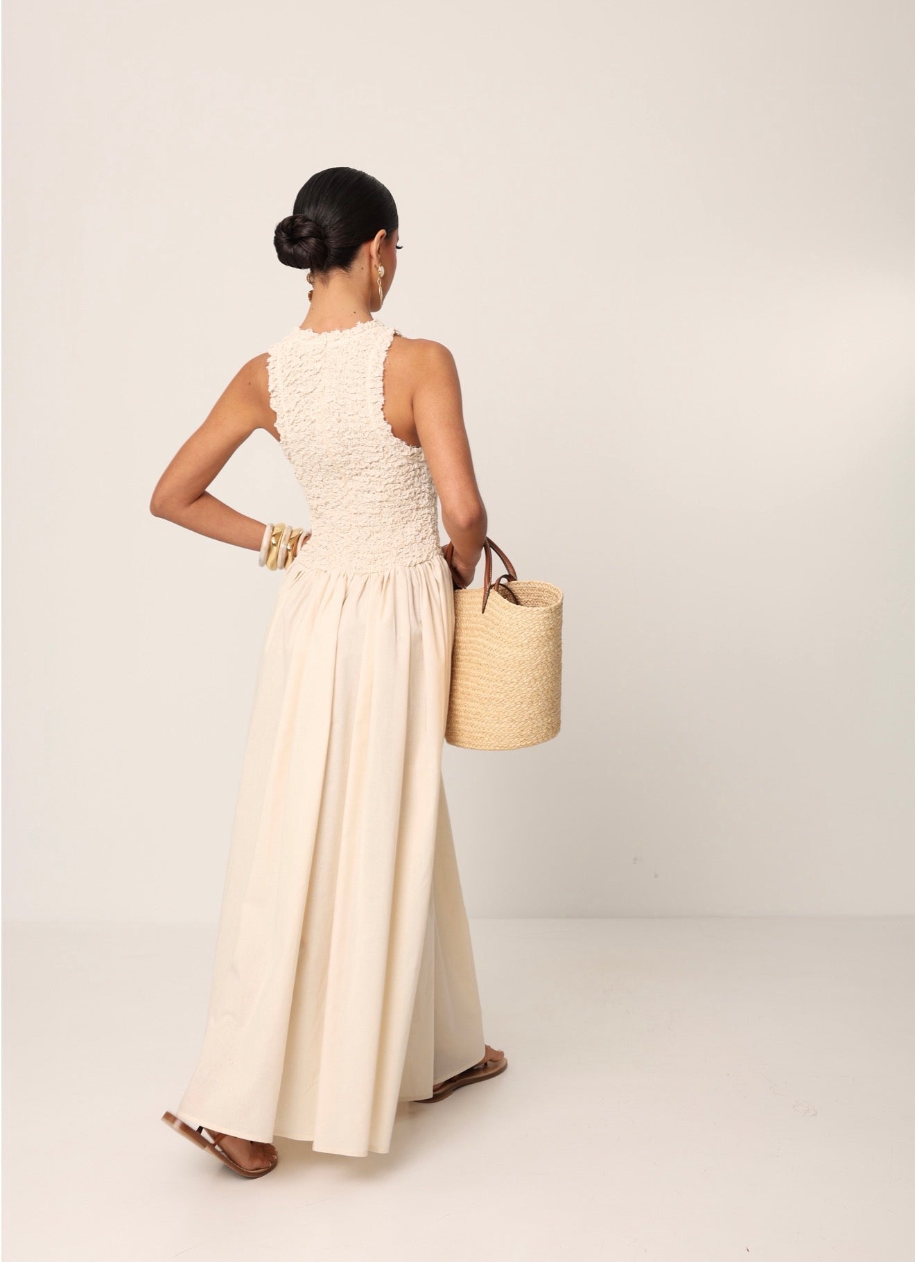 VESTITO LUNGO SEFORA BEIGE