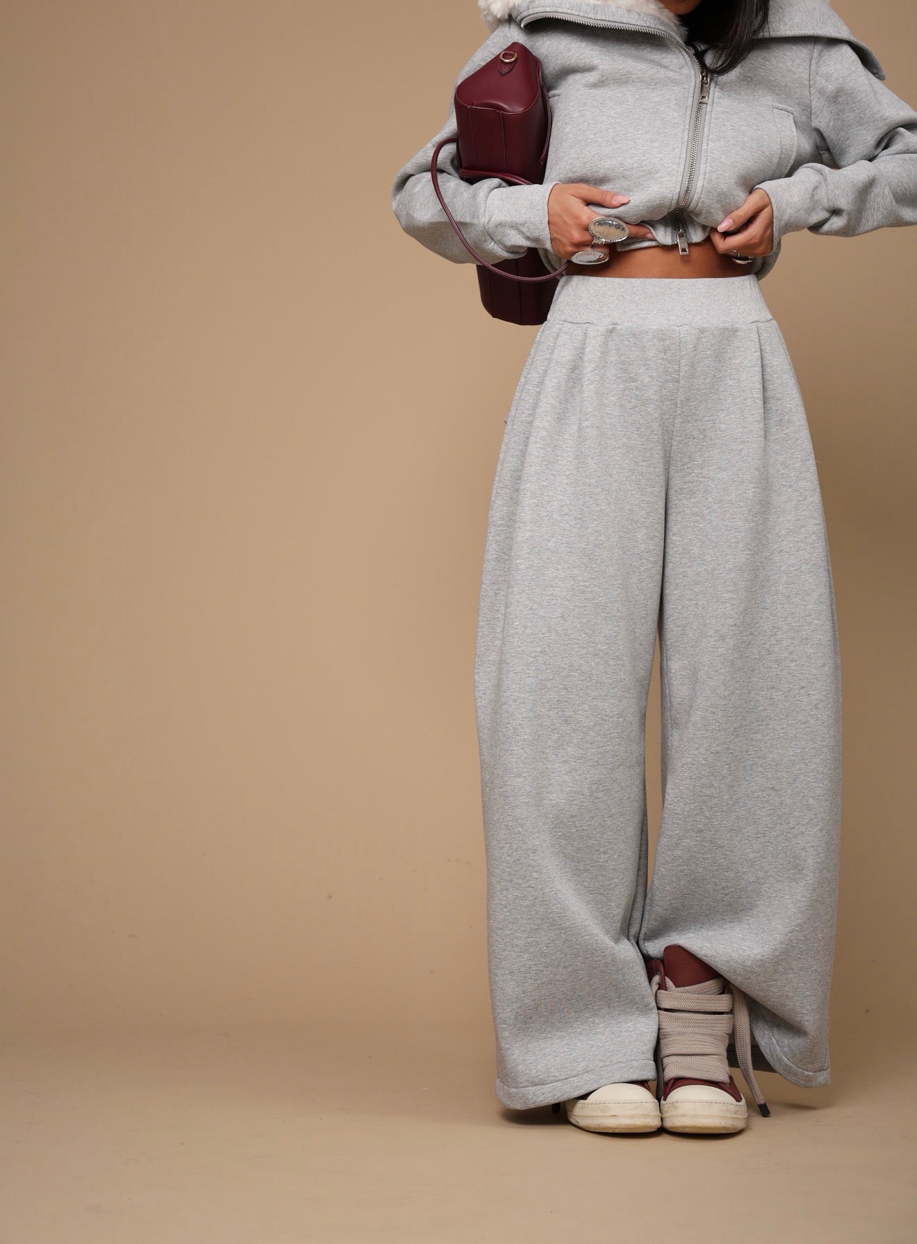 COORDINATO JEREN GRIGIO DUE PEZZI