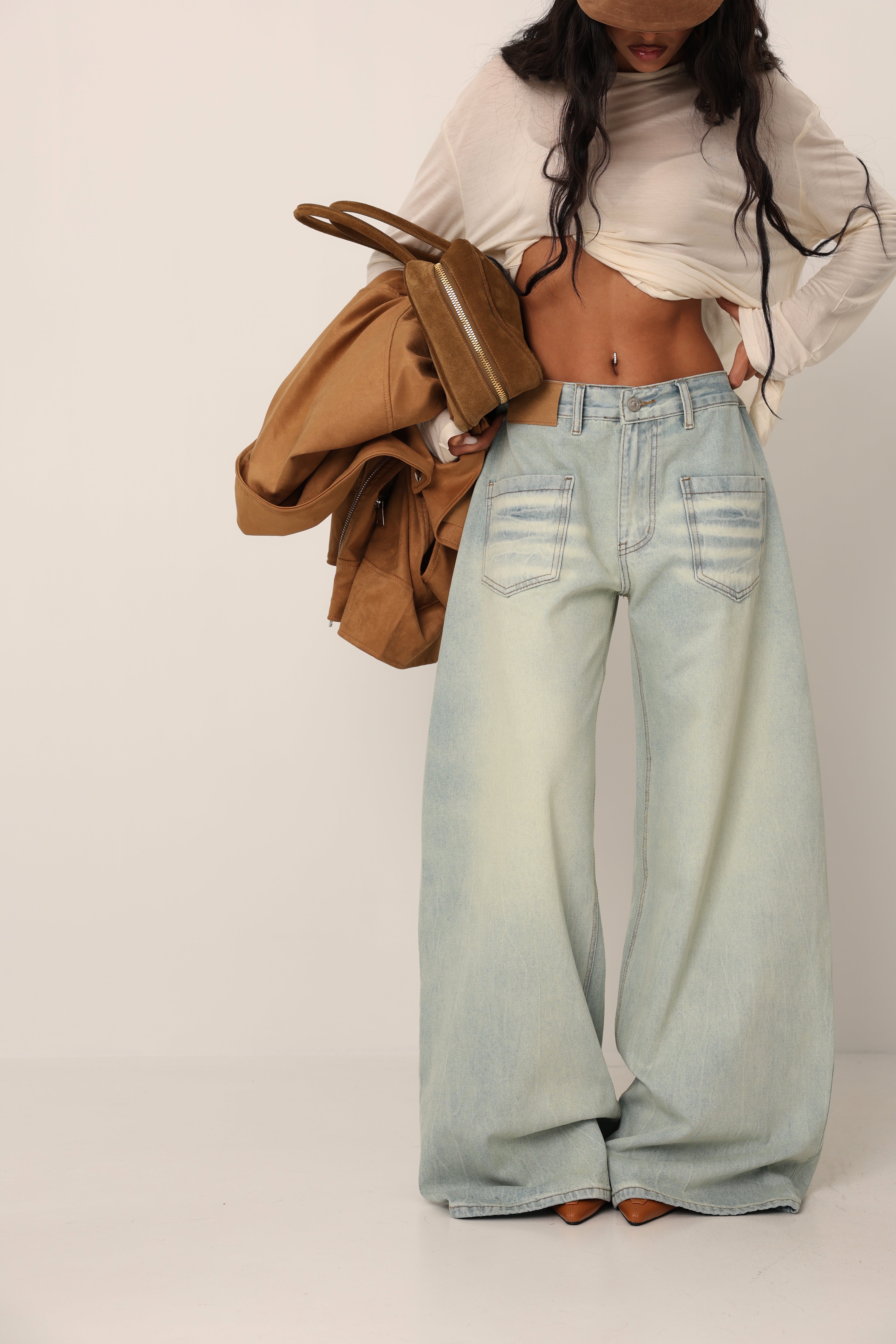 JEANS BOTTONI TOM SABBIATO