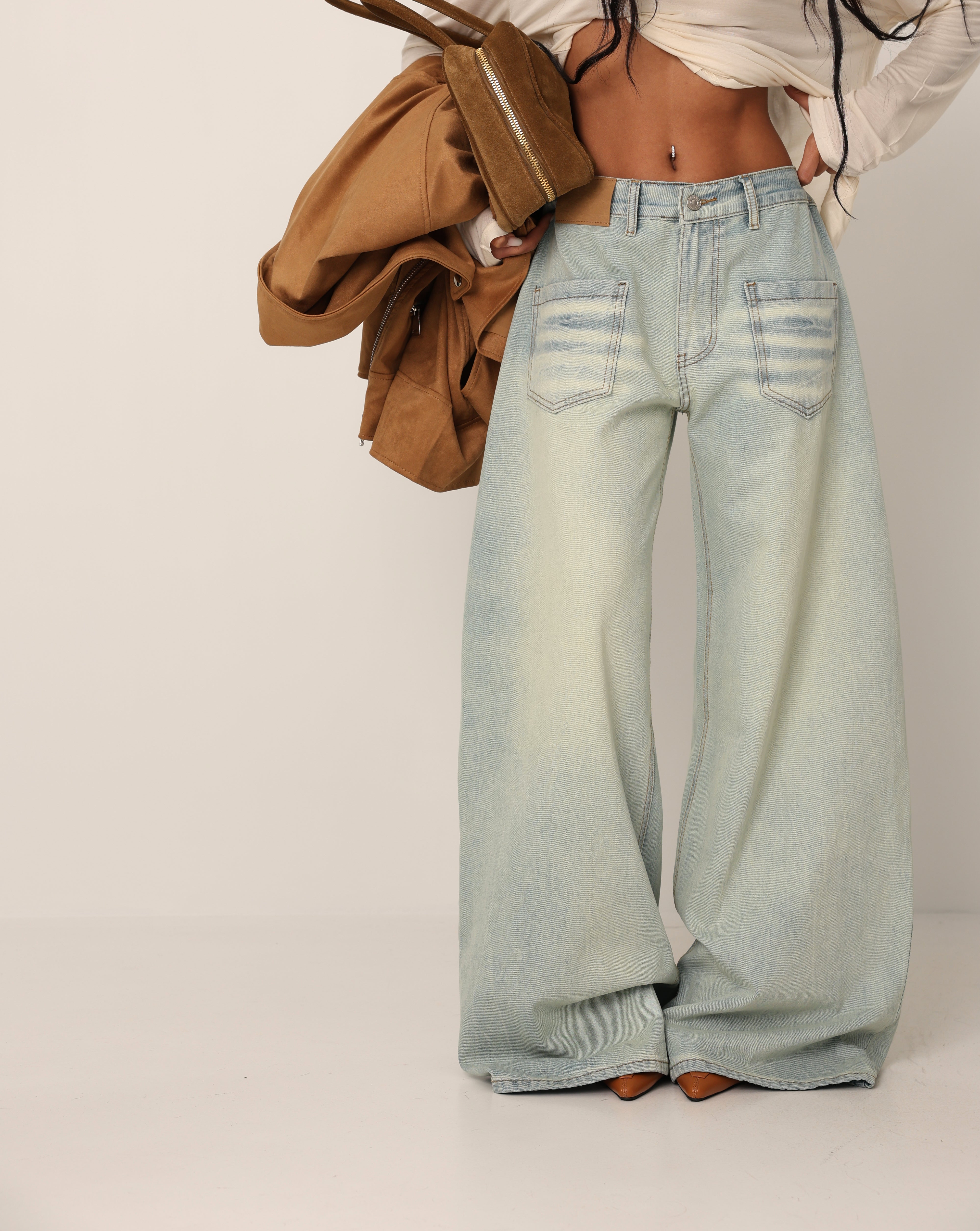 JEANS BOTTONI TOM SABBIATO