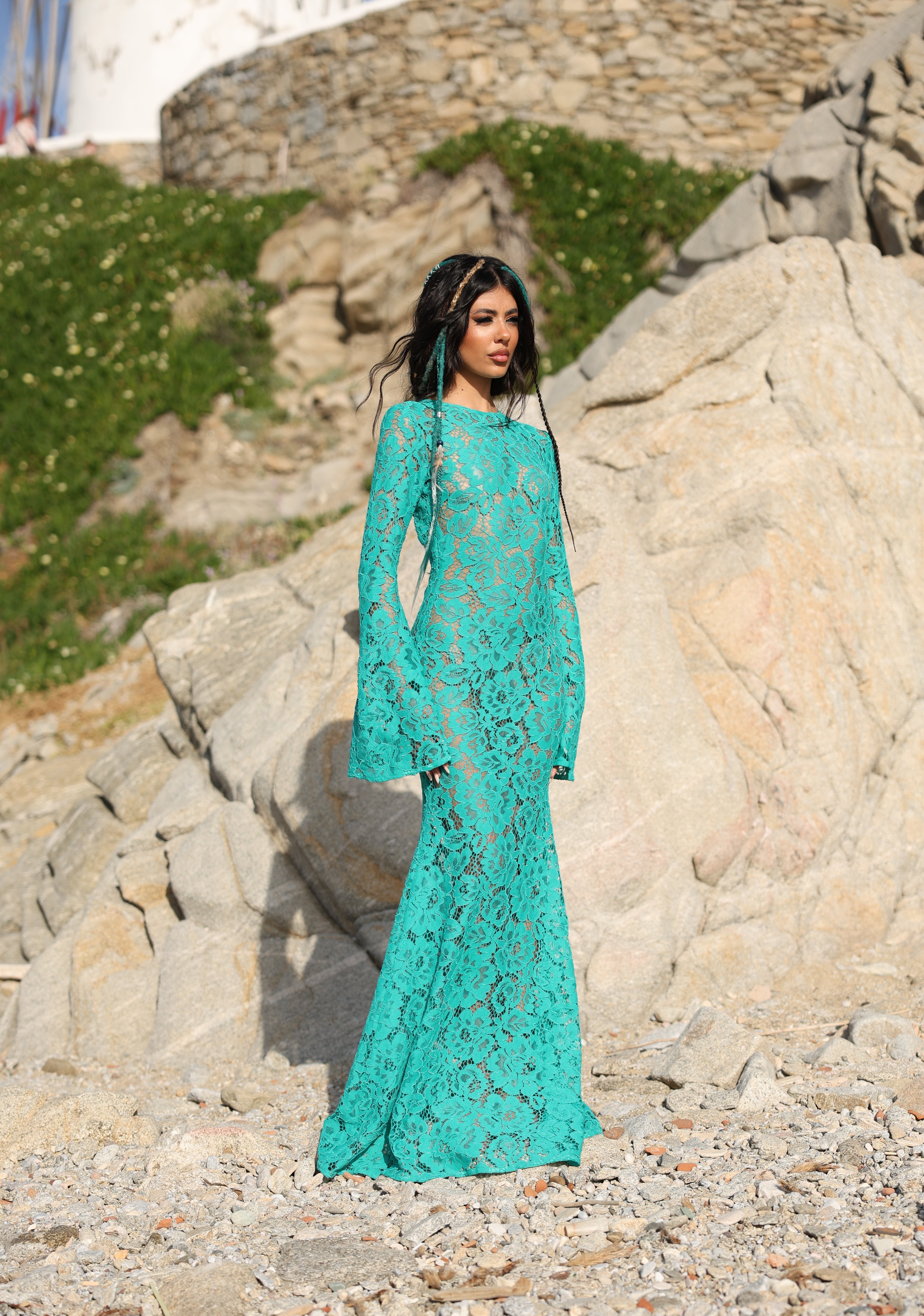 PRE ORDINE VESTITO VALLEY ACQUA BY MARZIA MANGO