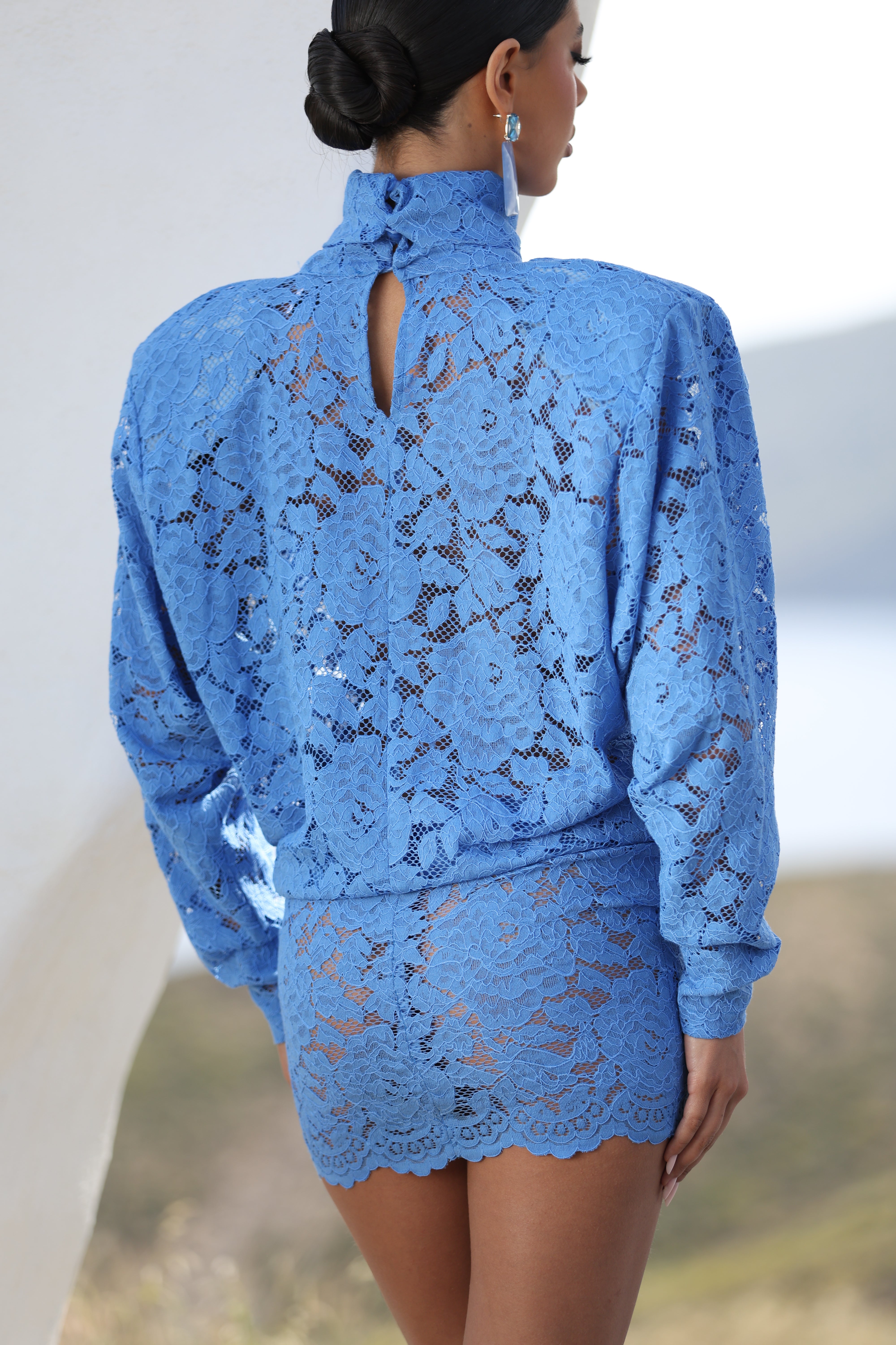 VESTITO PIZZO NAMMOS BLU BY MARZIA MANGO