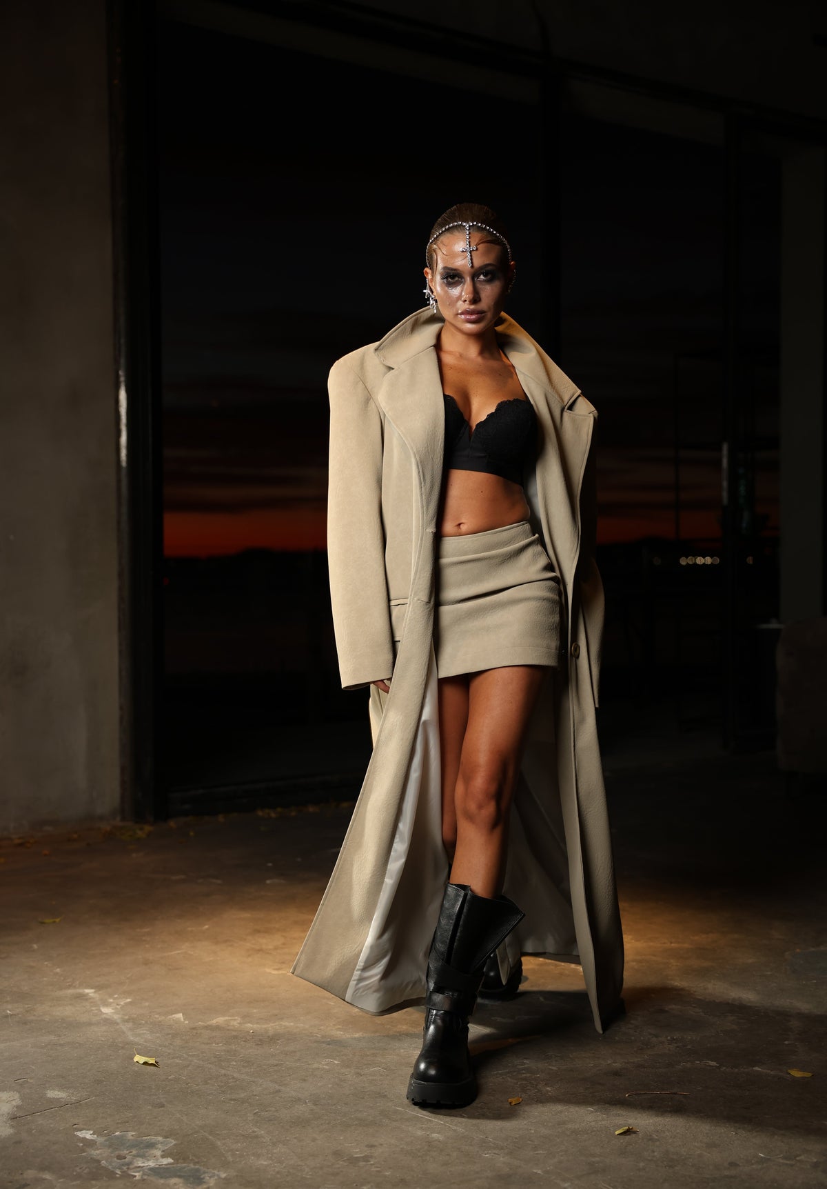 TRENCH ECOPELLE JACK BEIGE BY MARZIA MANGO