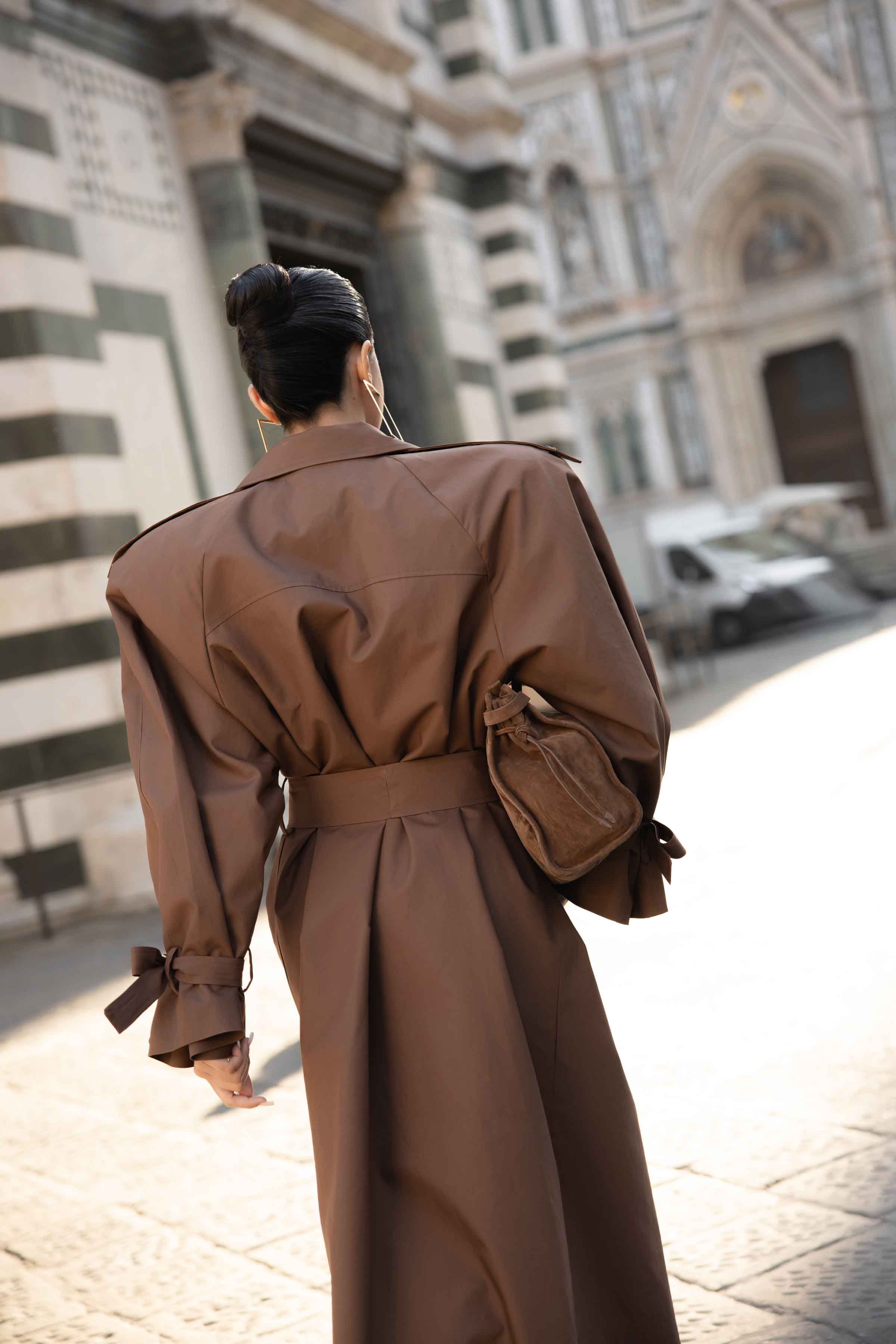 TRENCH DUOMO MARRONE BY MARZIA MANGO