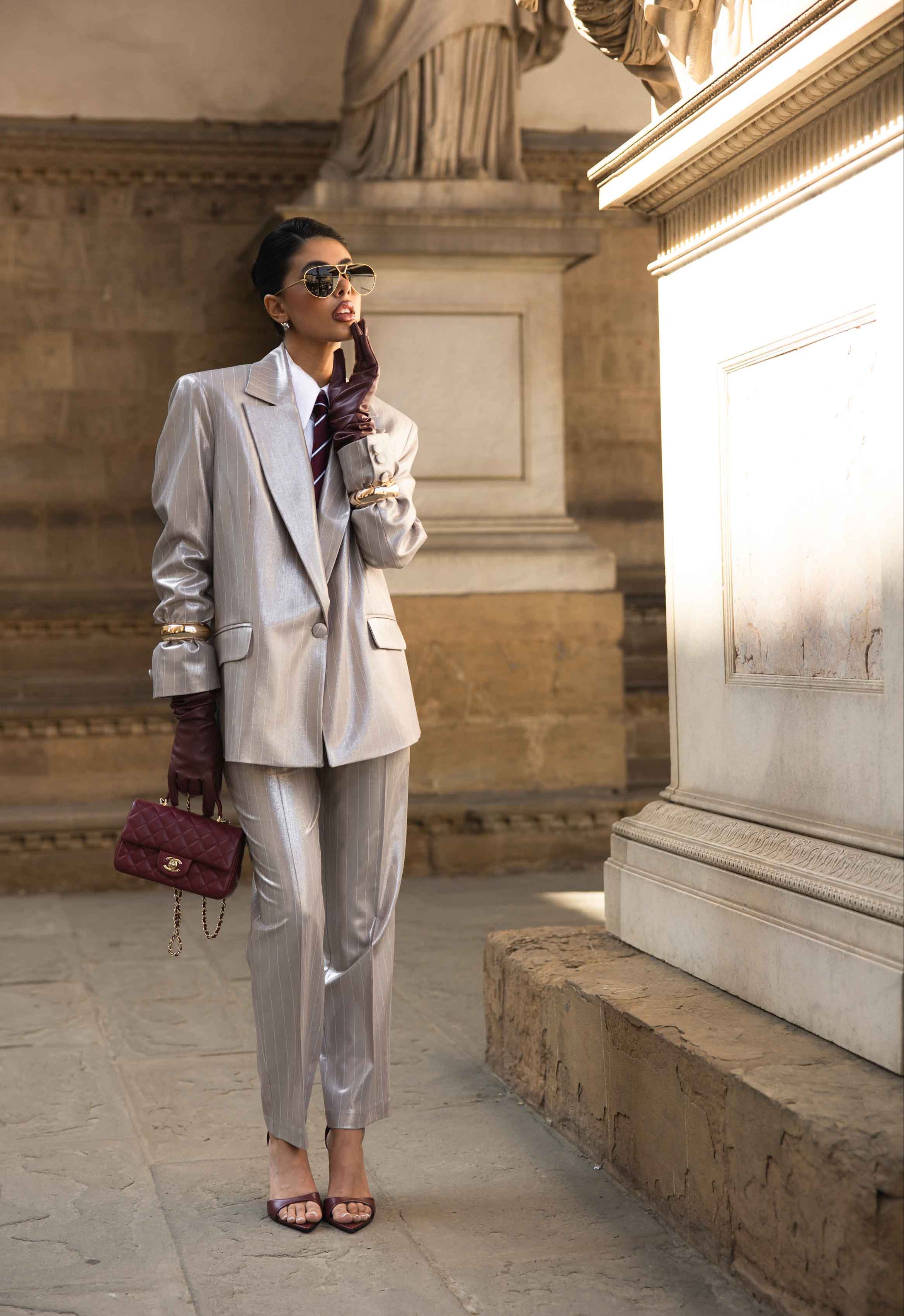 BLAZER GESSATO SIGNORIA PLACCATO BY MARZIA MANGO