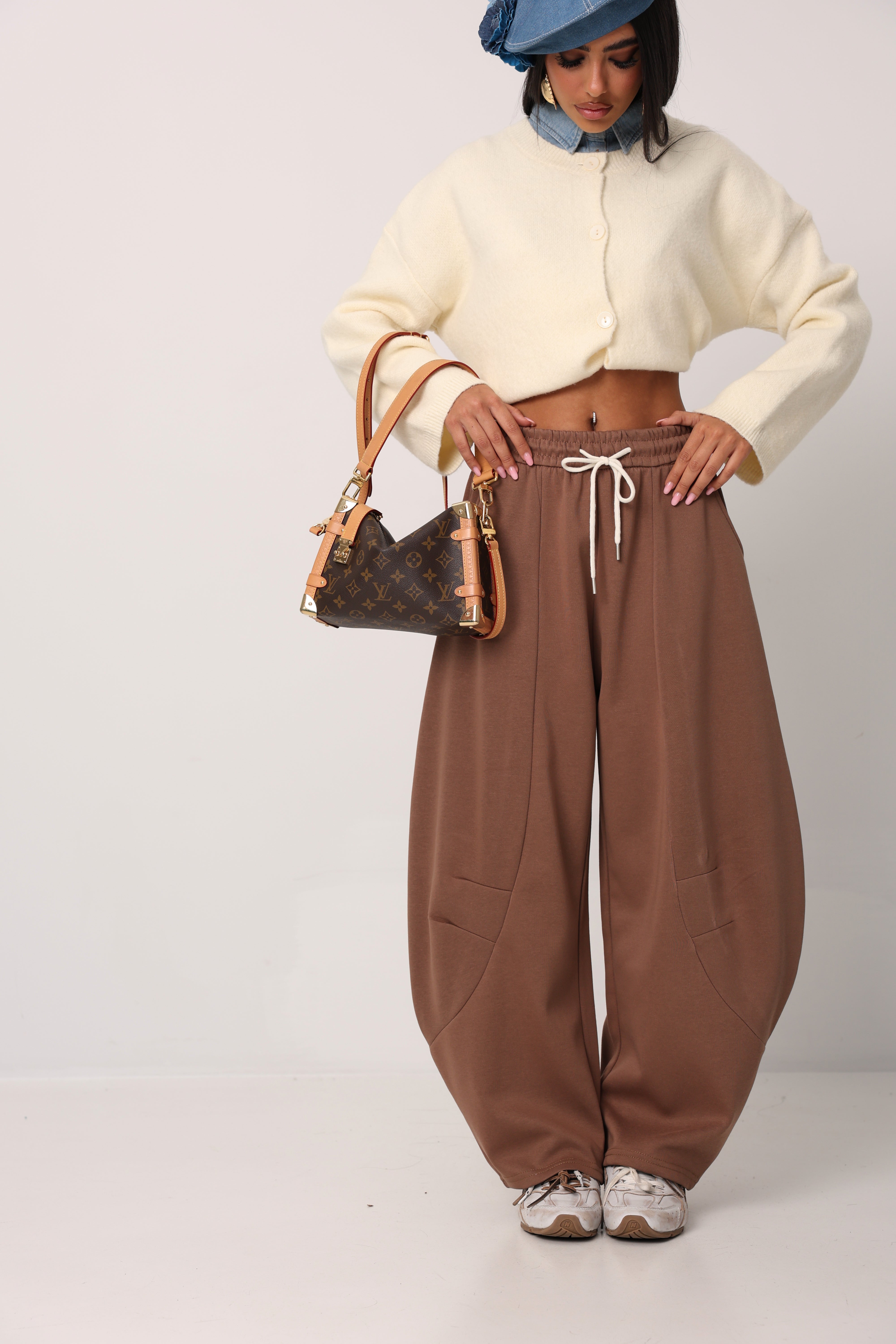 PANTALONI LILLY MARRONI