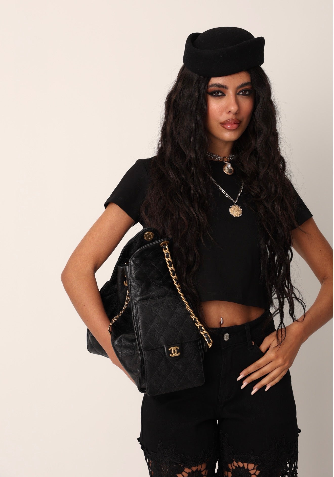 T-SHIRT CROP SAMIRA NERA
