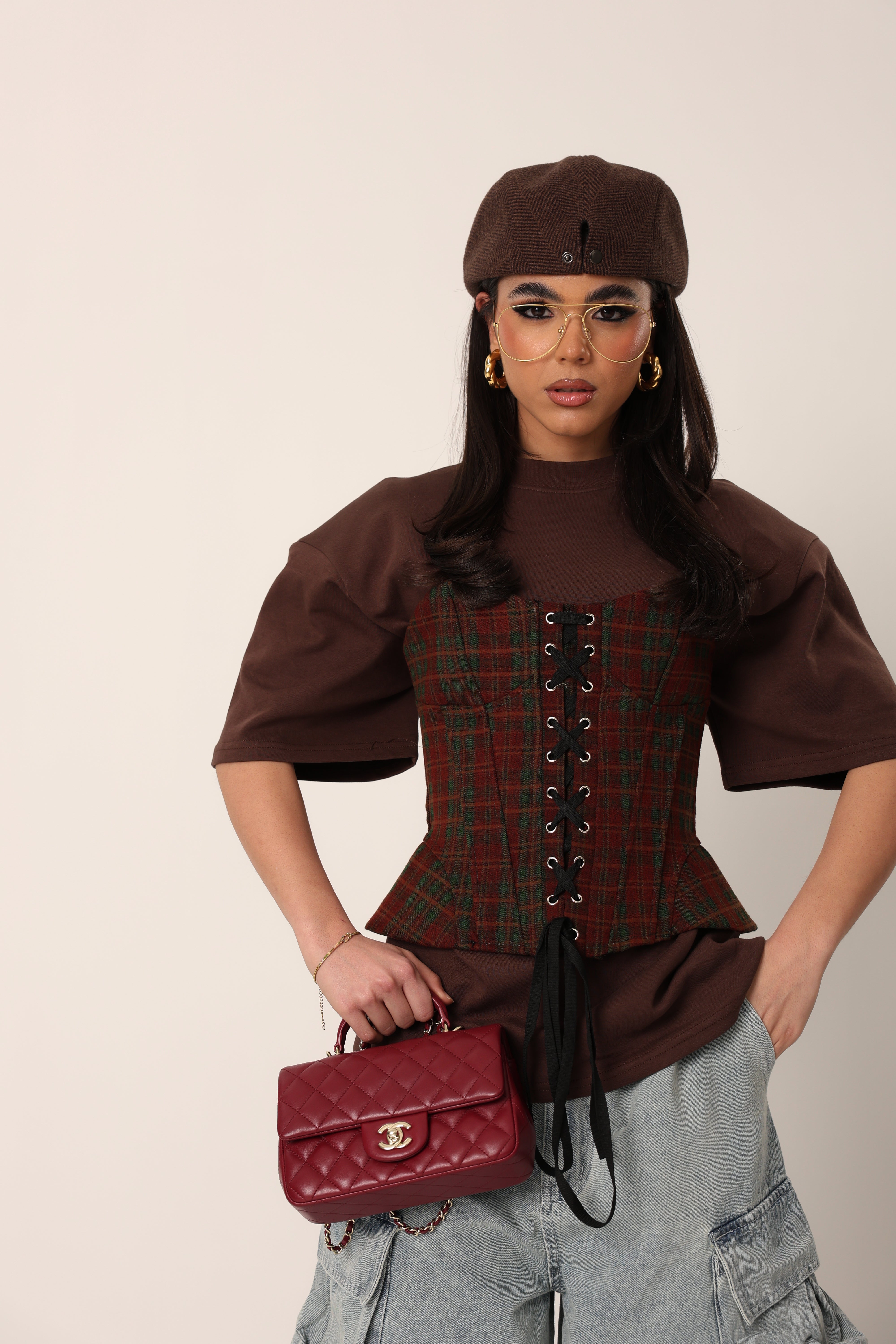 CORSETTO LUDOVIK TARTAN