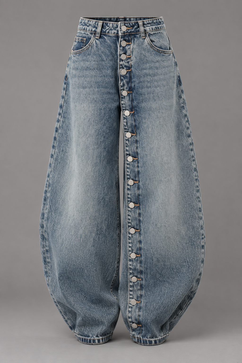 JEANS BOTTONI ZARIA LAVAGGIO MEDIO