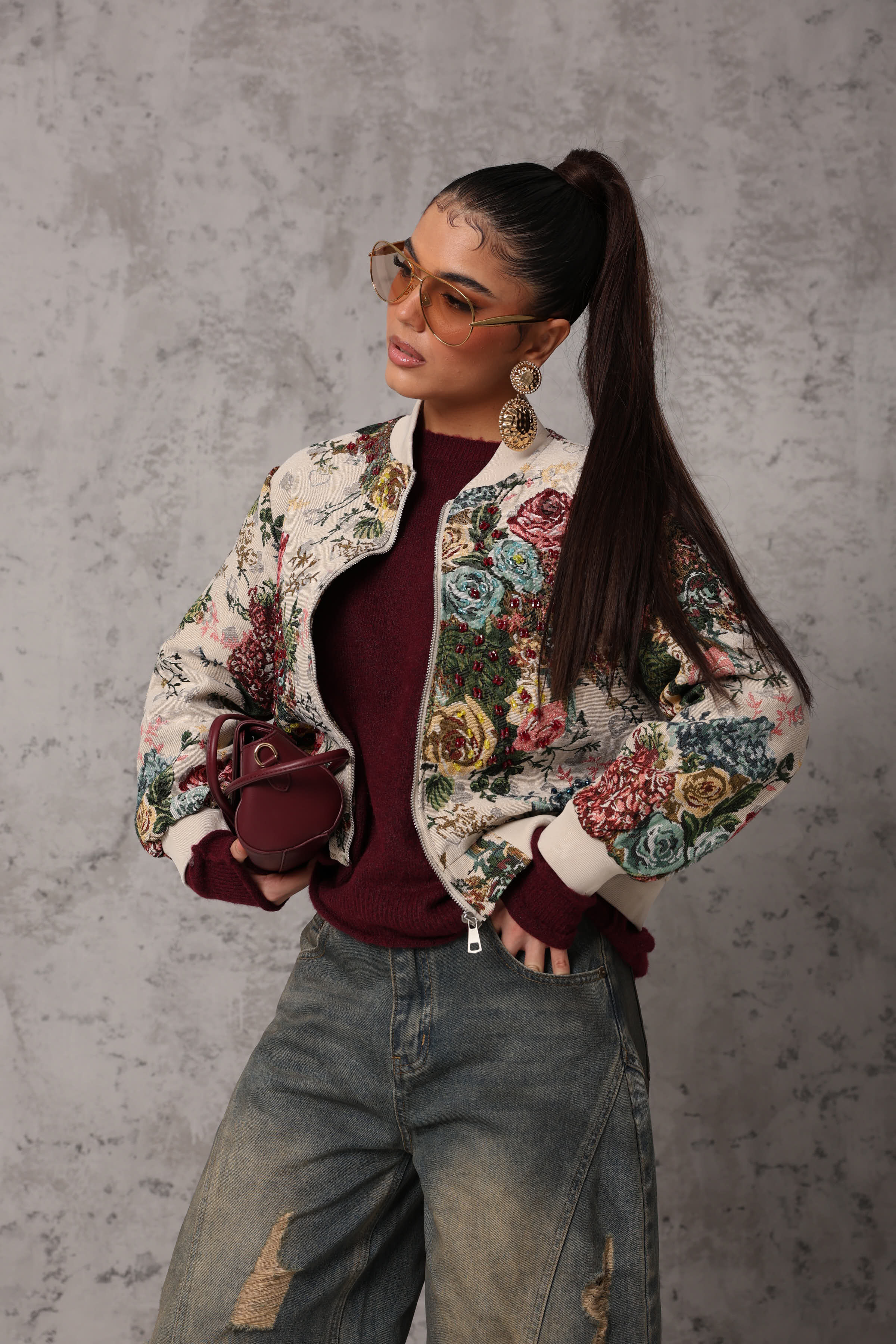 BOMBER KIMERA FIORATO