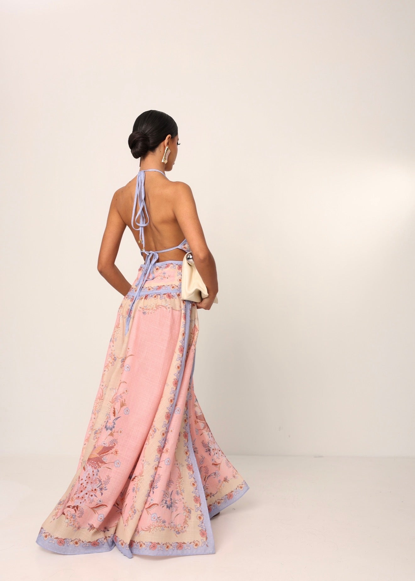 VESTITO FIORATO DULEDA LILLA/ROSA