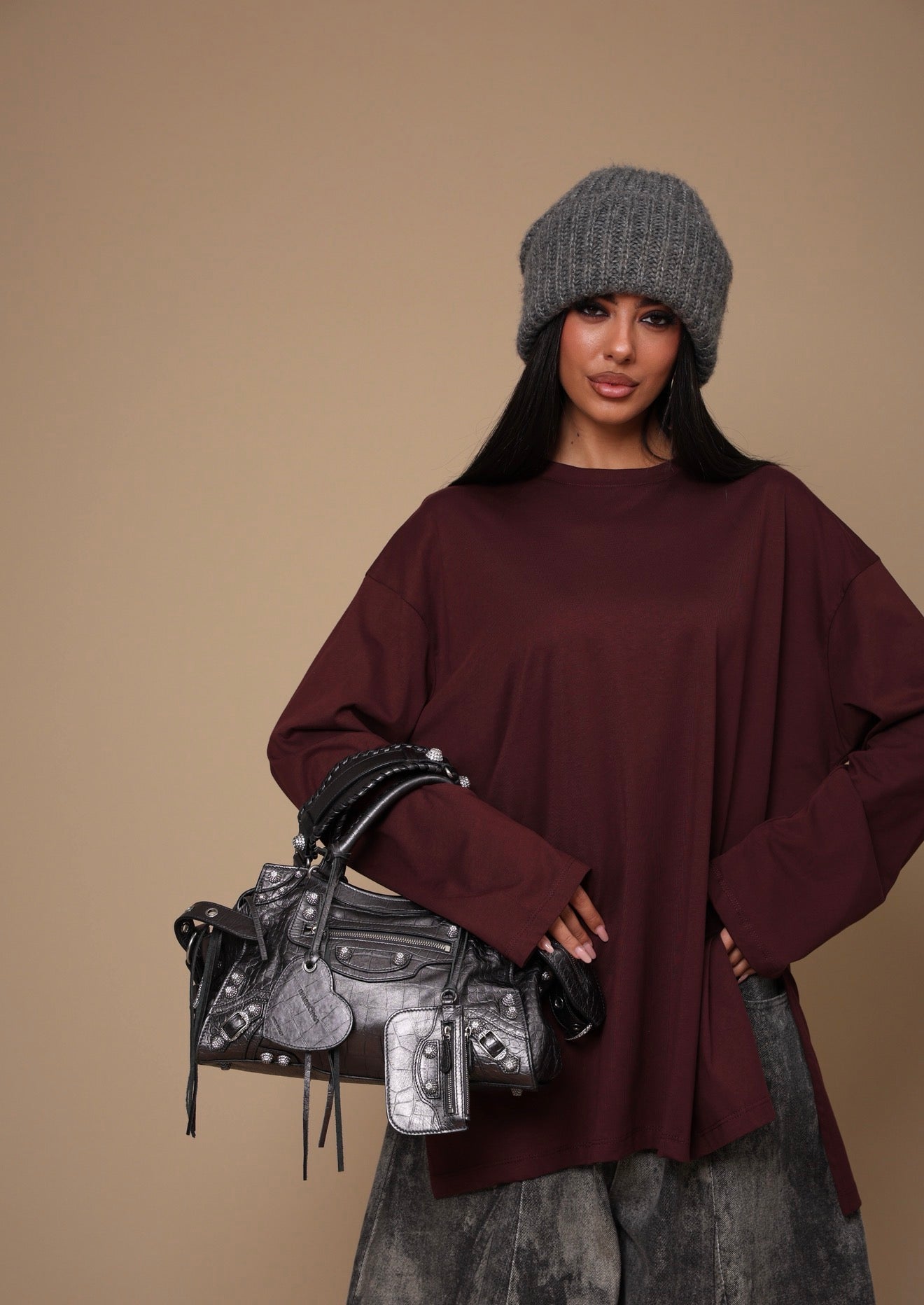 MAGLIA LUCY BORDEAUX