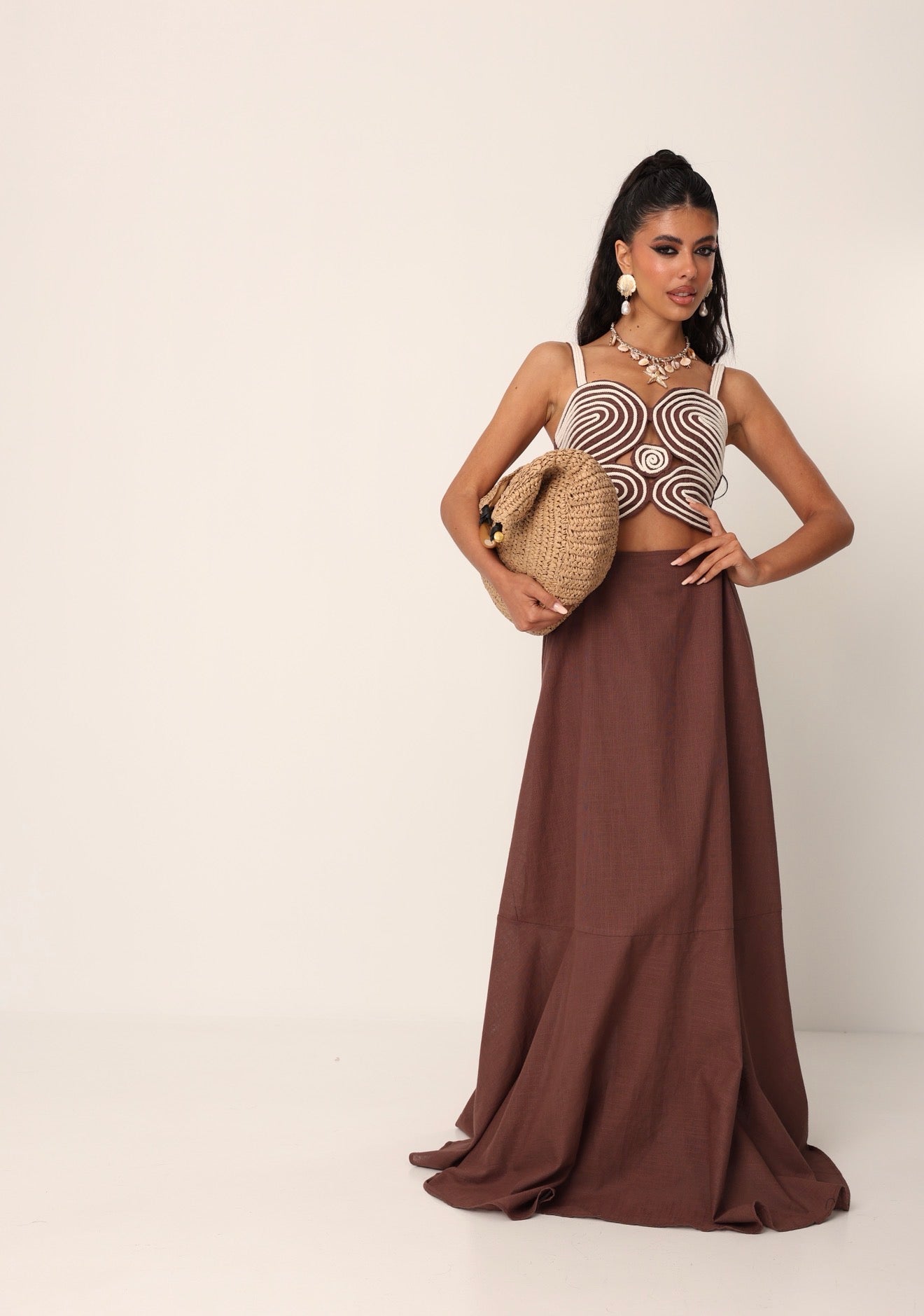 VESTITO SAMANTHA MARRONE
