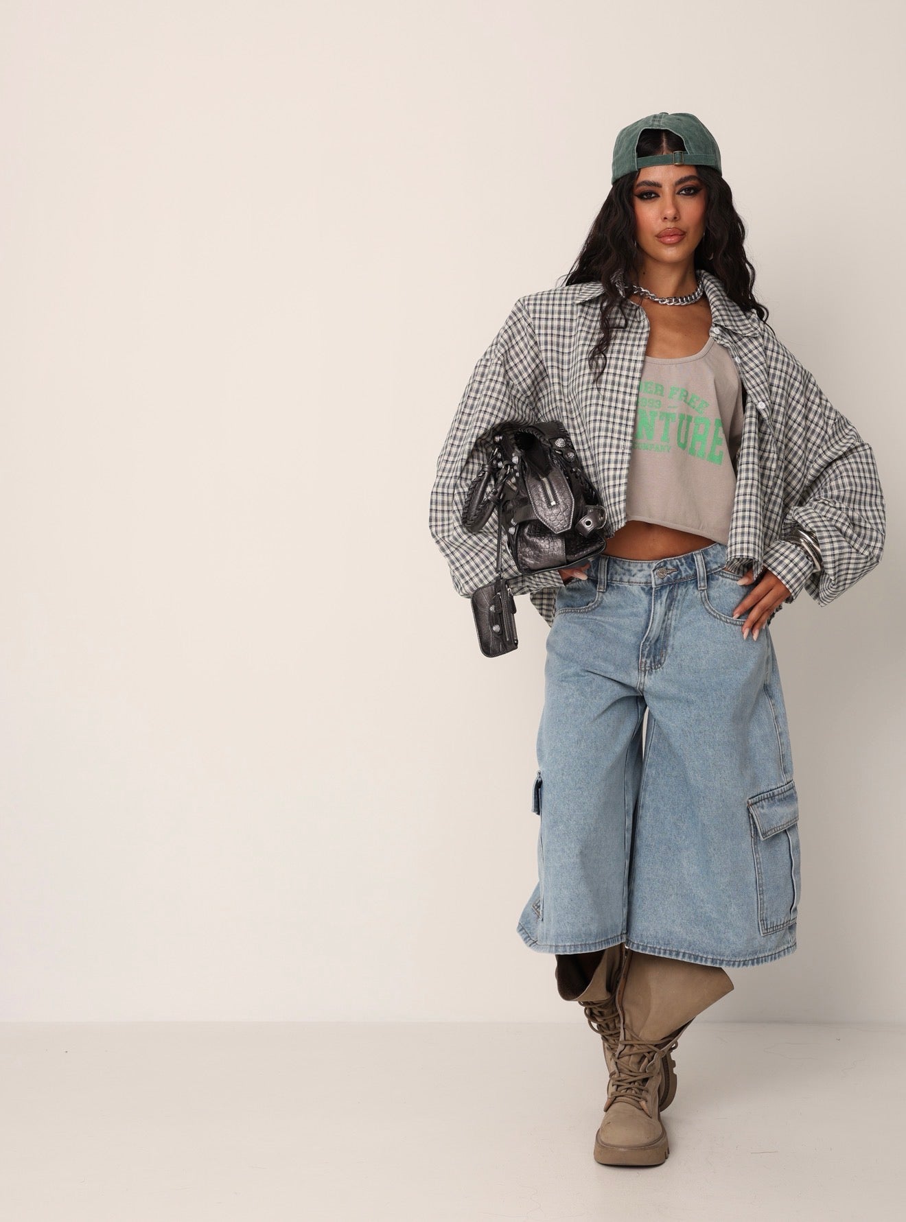 BERMUDA CARGO JOE DENIM CHIARO