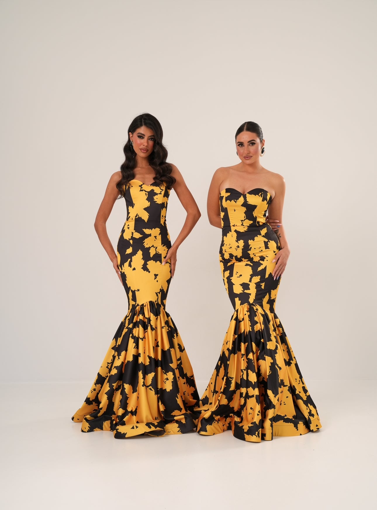 Vestito Angelina giallo/nero