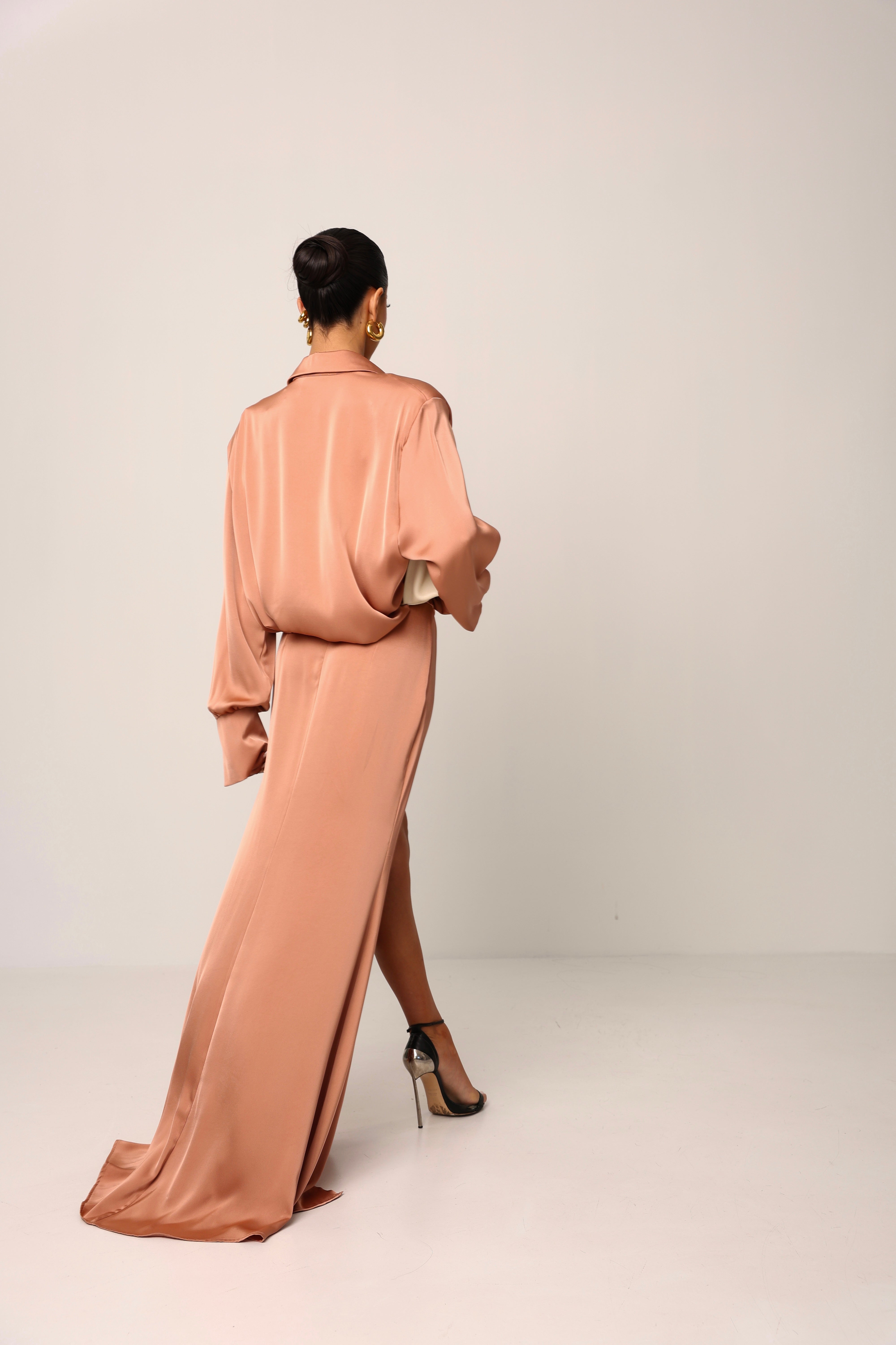 VESTITO SPALLINE SANTA CLAUSE MOCHA MOUSSE BY MARZIA MANGO