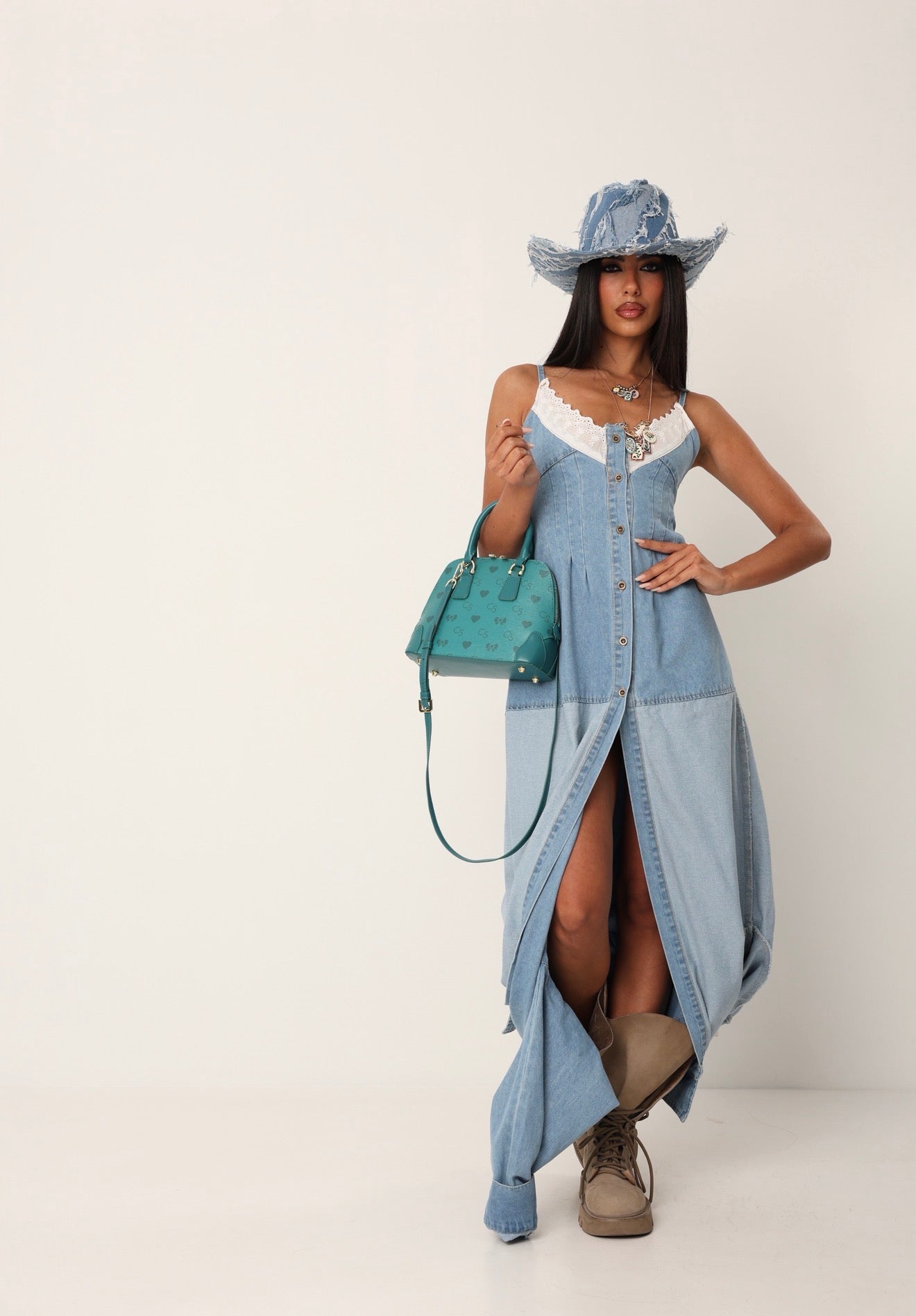 VESTITO/CAMICIA GARCIA DENIM CHIARO