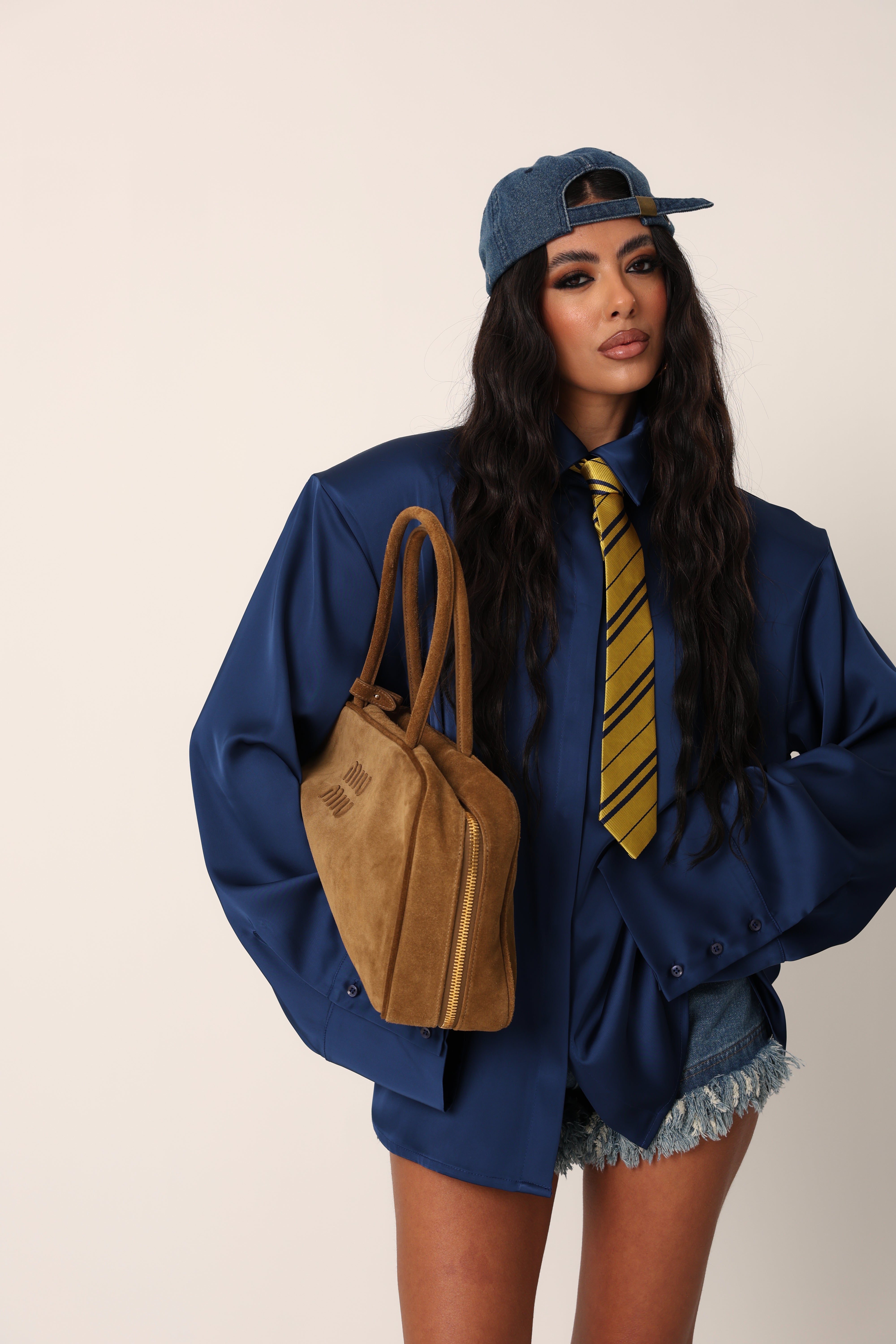 CAMICIA EFFETTO RASO JACOBS BLU ROYAL