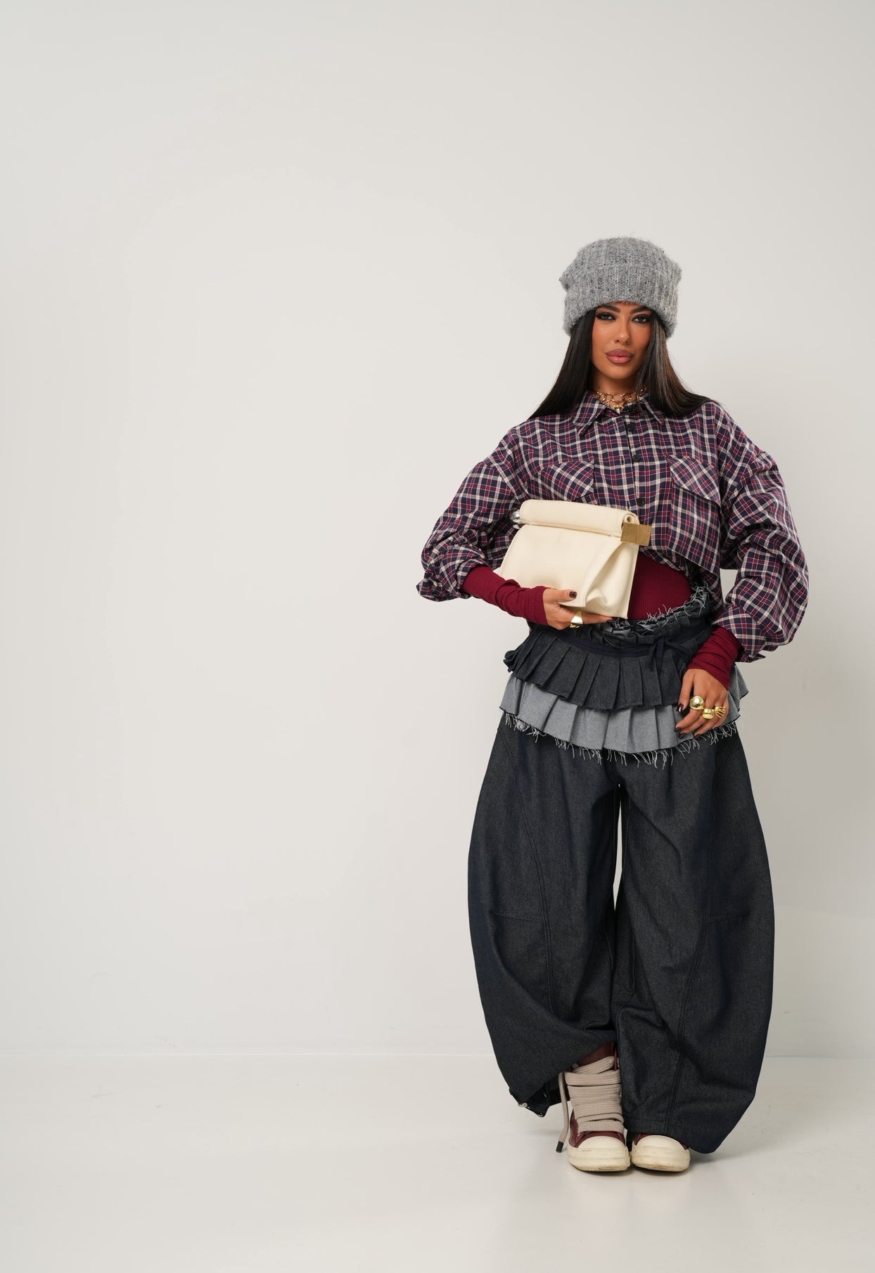 Camicia quadri Rayon blu by Lumina