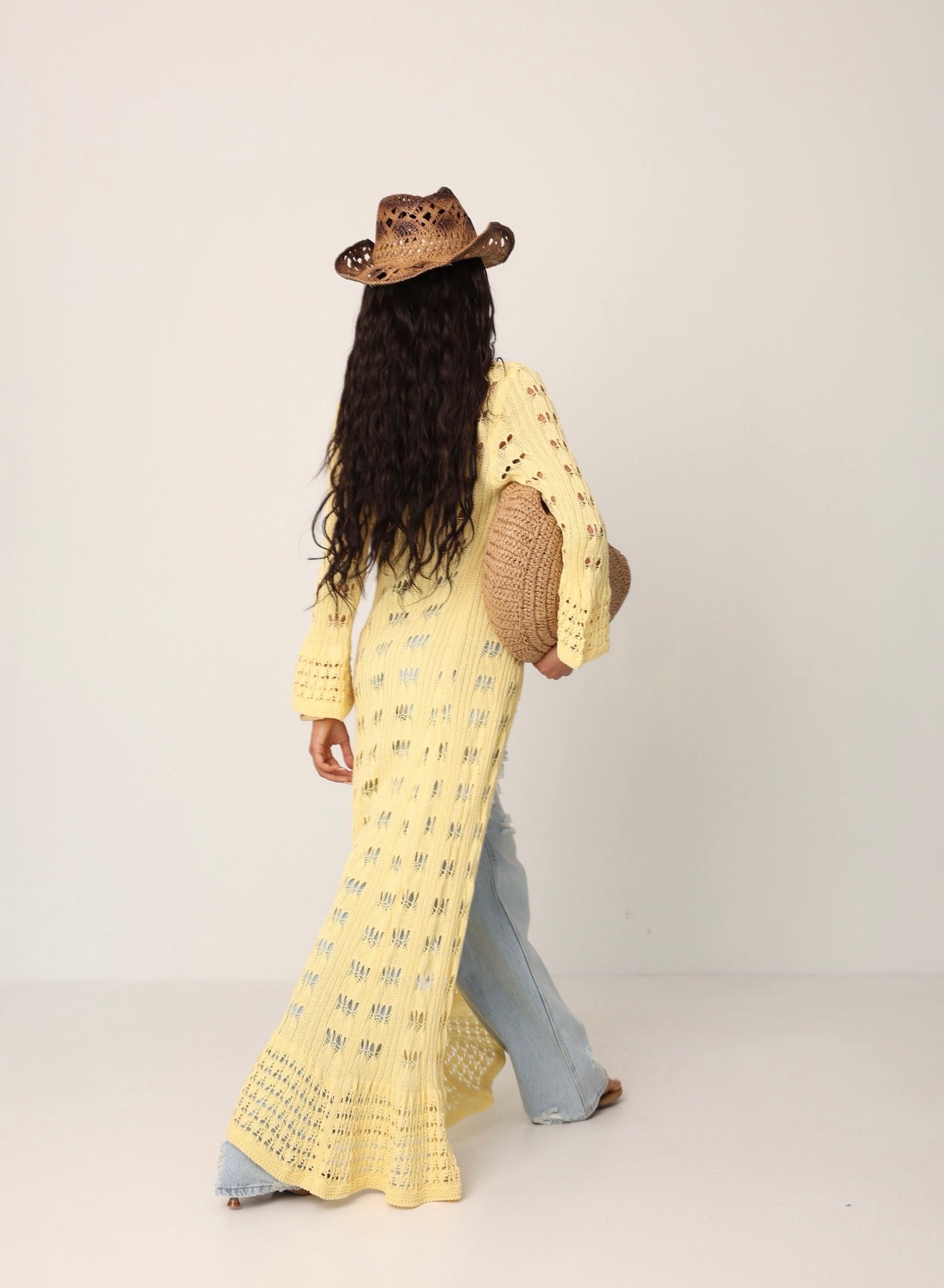 CARDIGAN BOTTONI UGANDA GIALLO