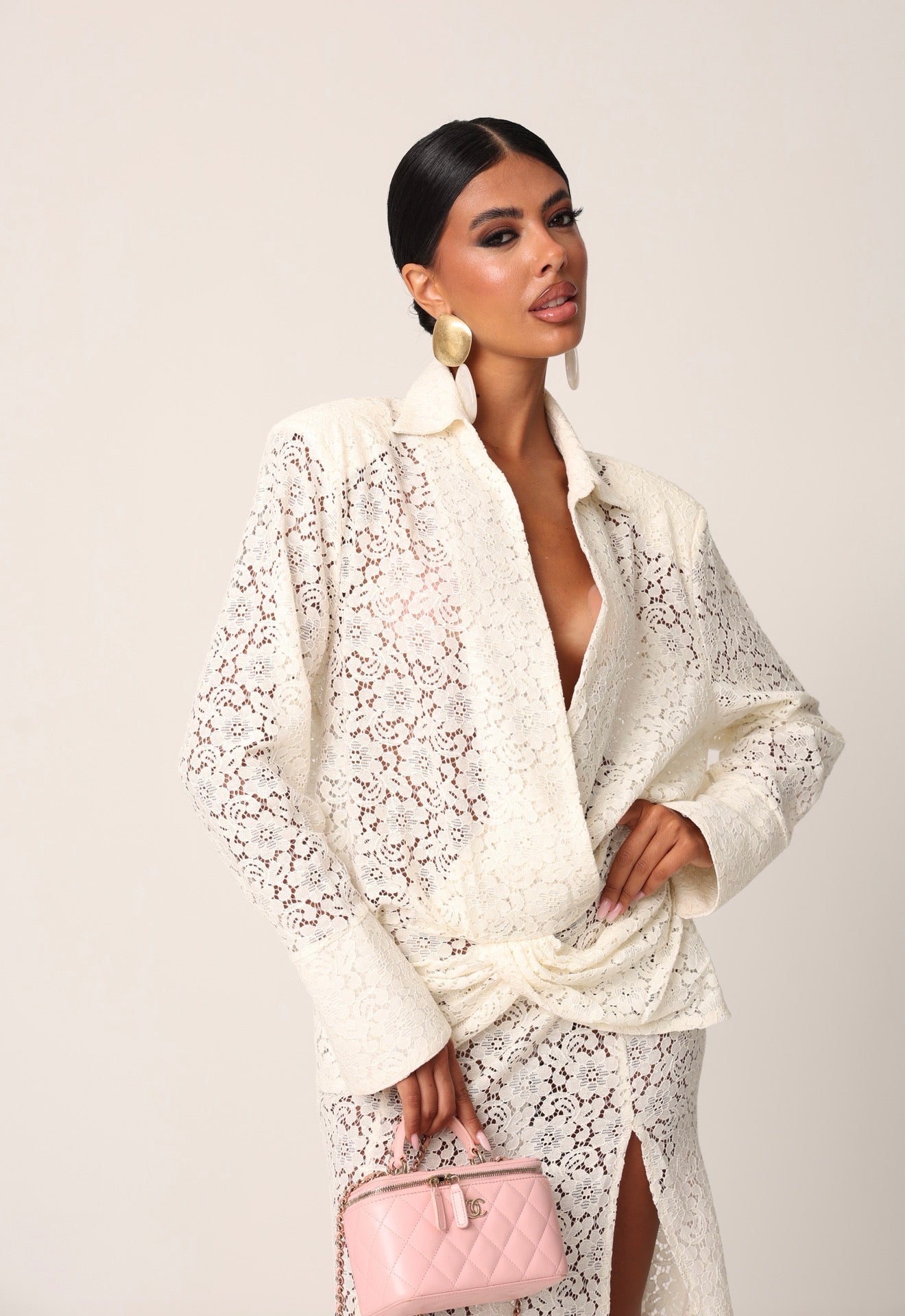 VESTITO PIZZO LILITH PANNA
