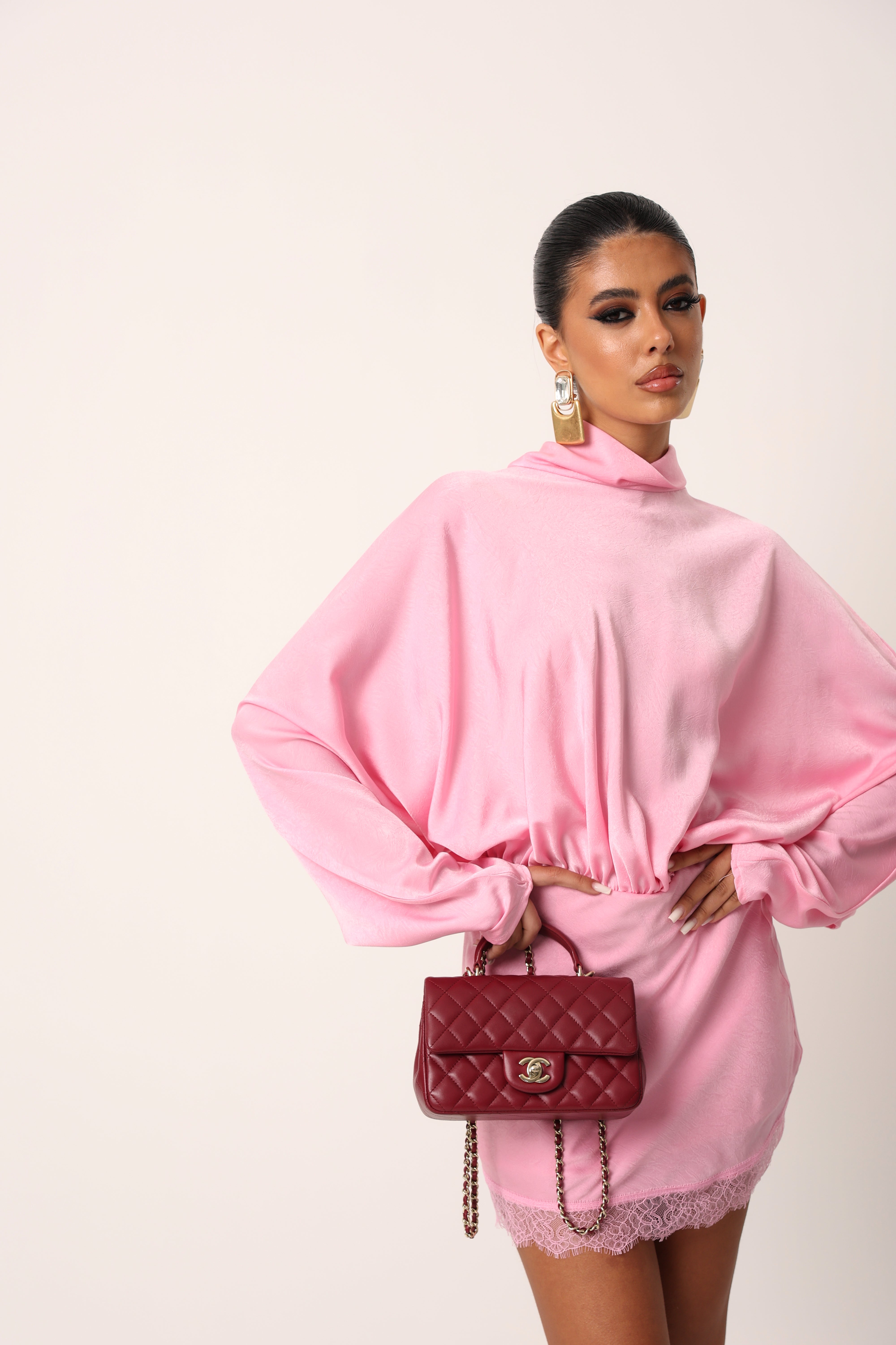 VESTITO RASO KALUA ROSA