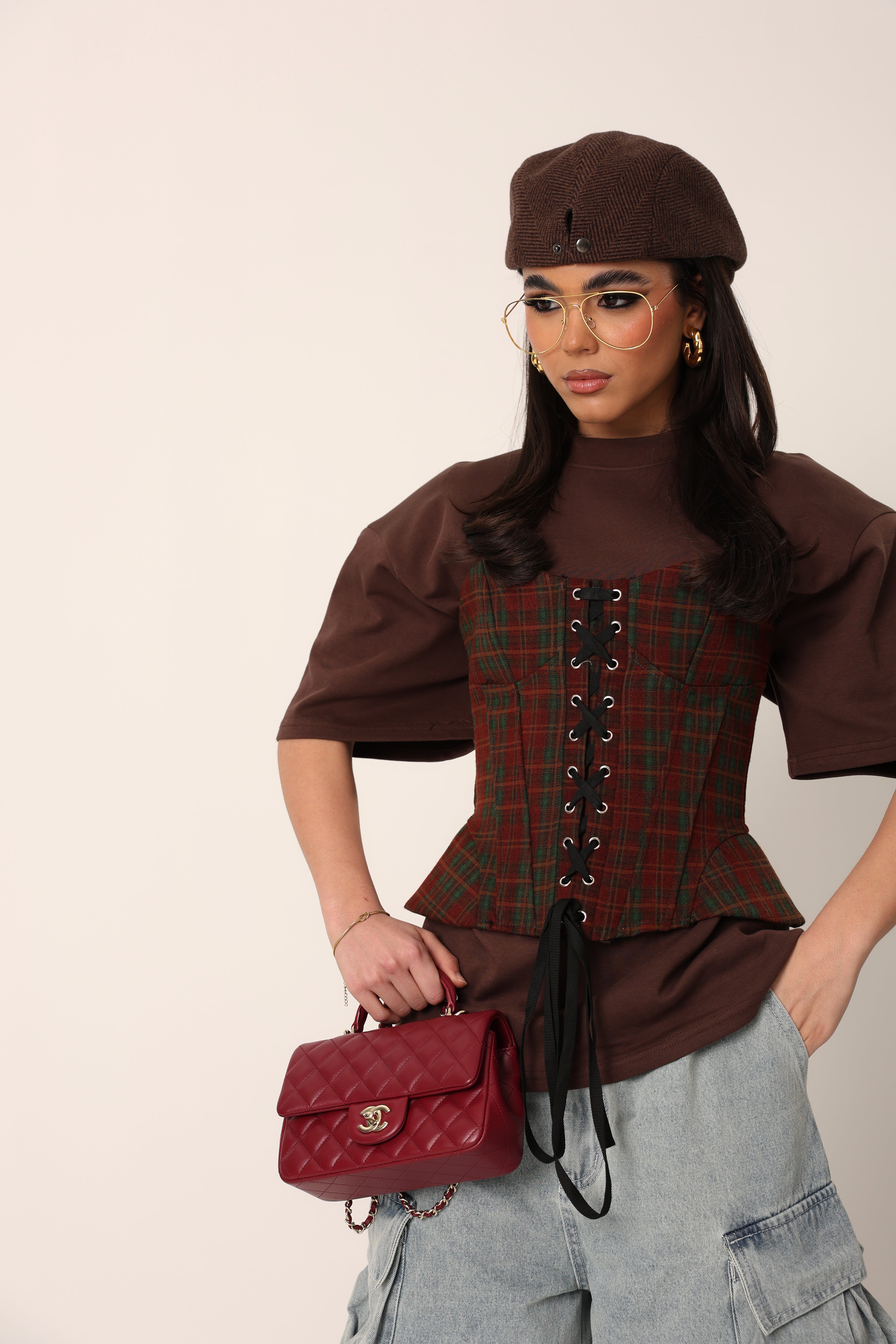 CORSETTO LUDOVIK TARTAN